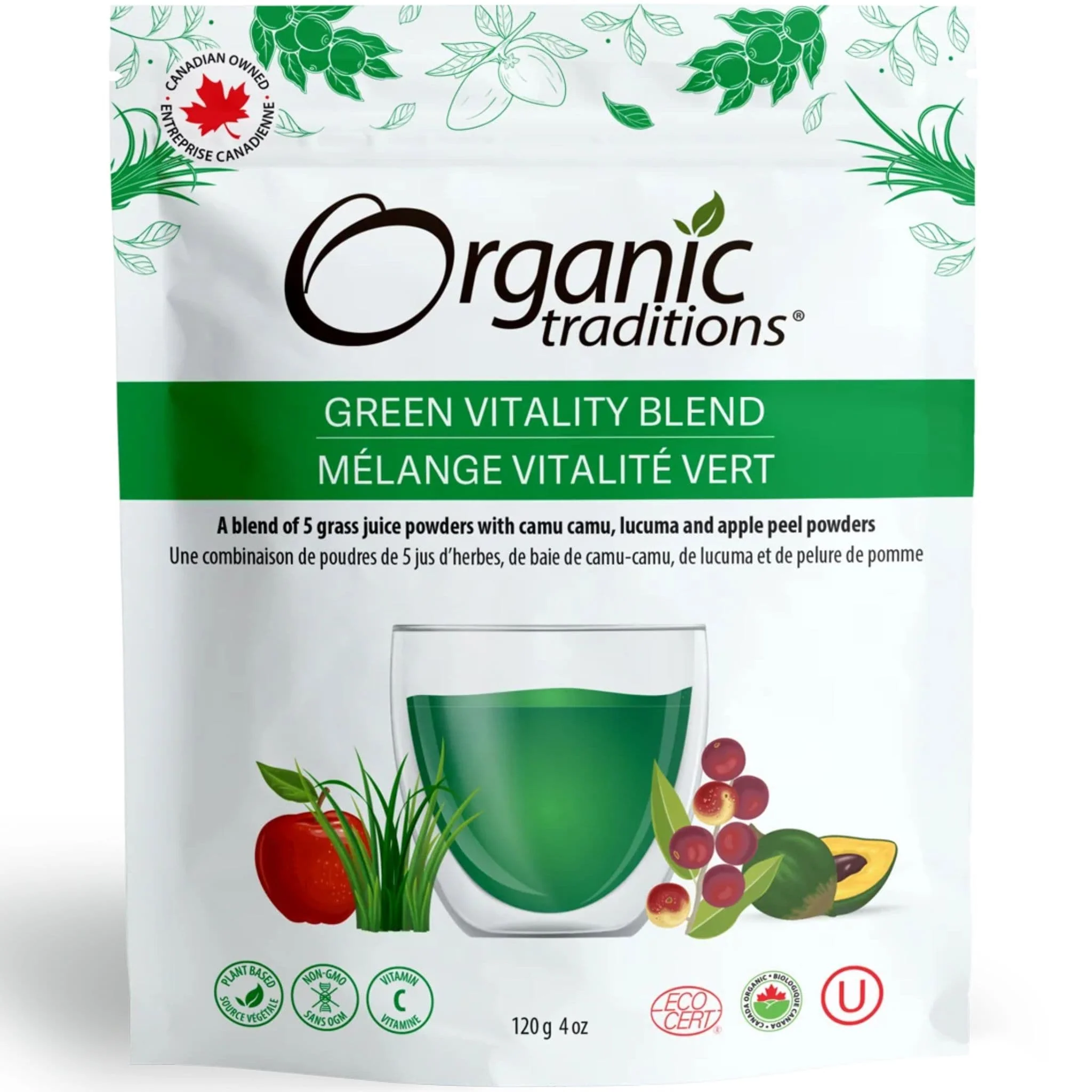 Organic Traditions Green Vitality Blend, 120 g