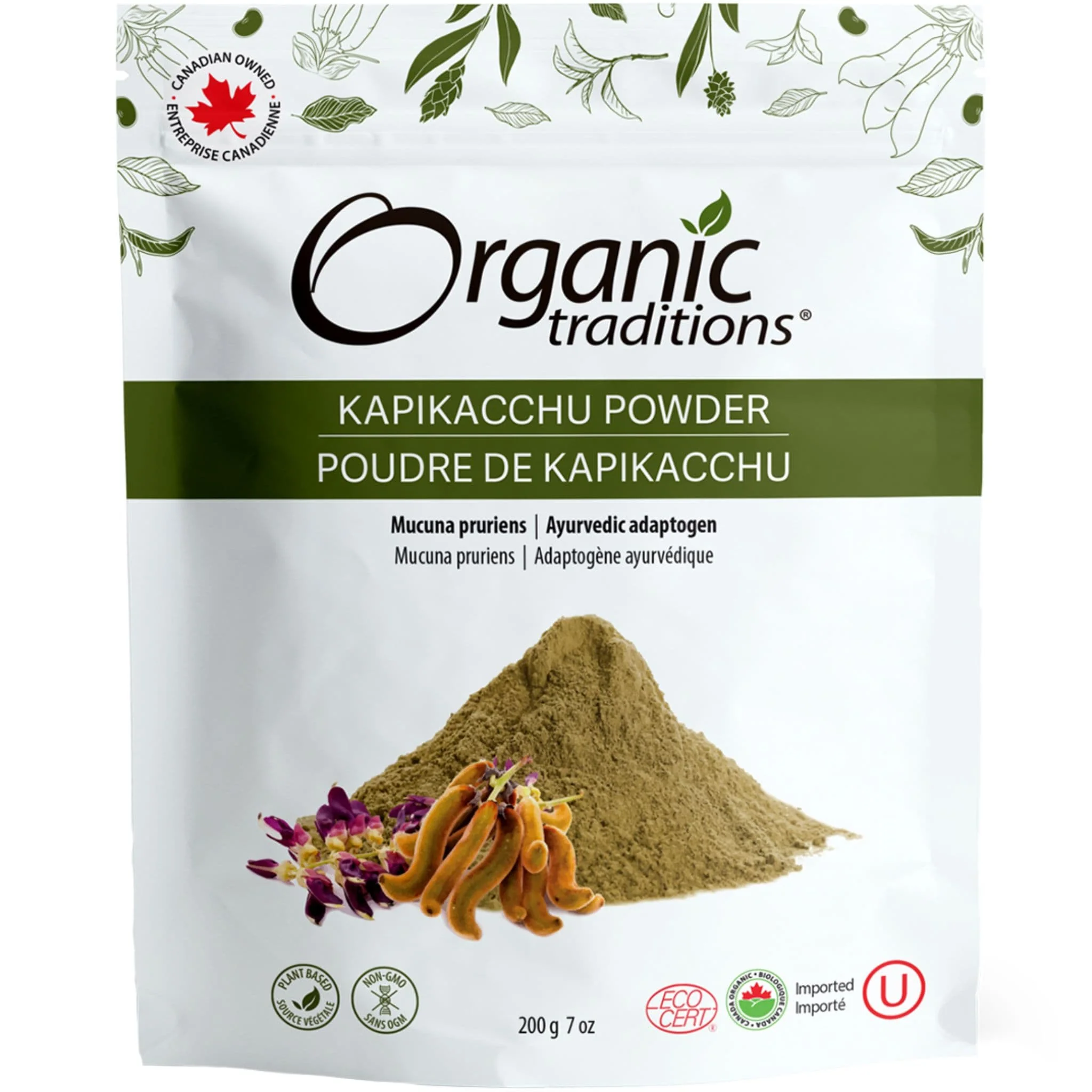 Organic Traditions Mucuna Kapikacchu Powder (Mucuna Pruriens), 200g