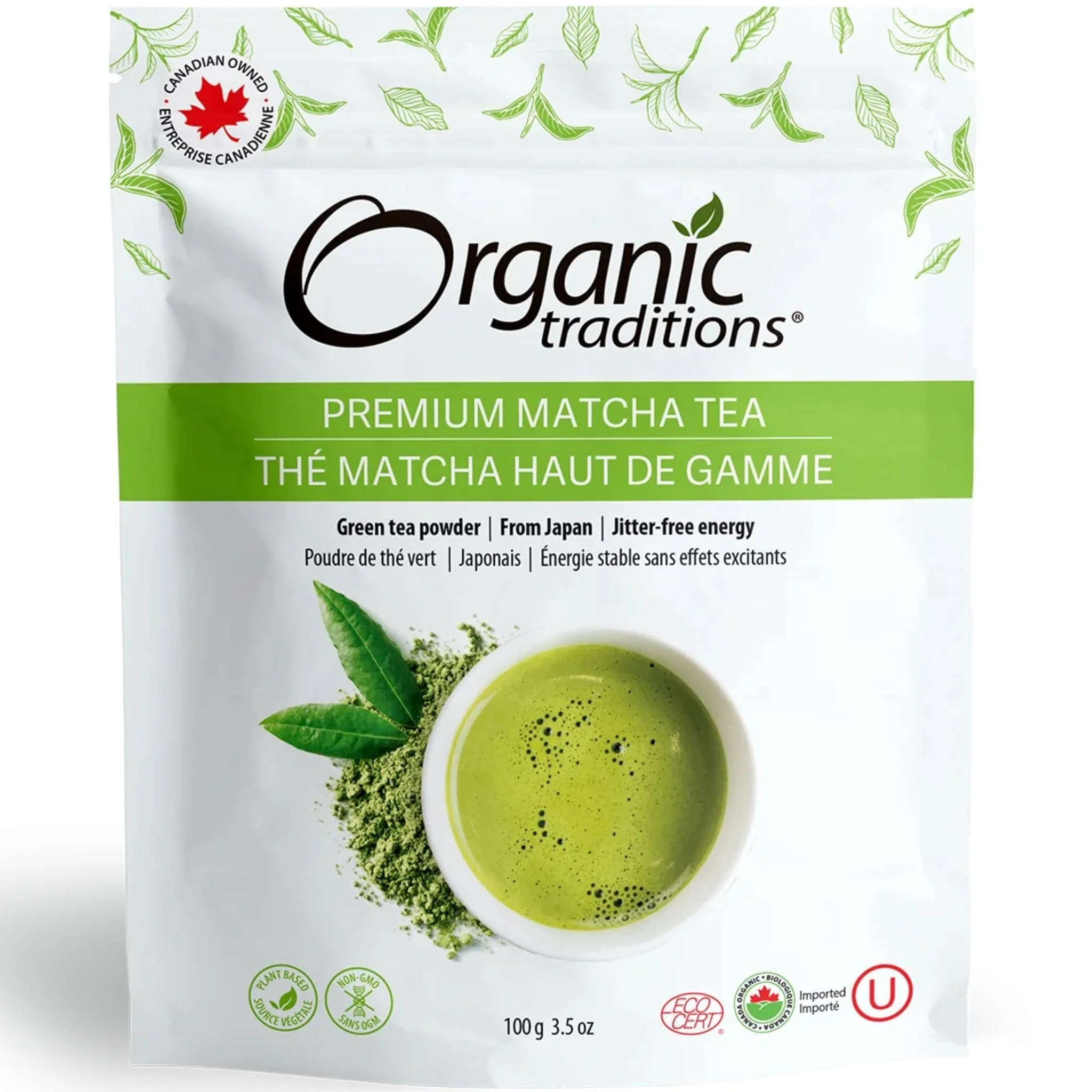 Organic Traditions Premium Matcha Tea, 100g