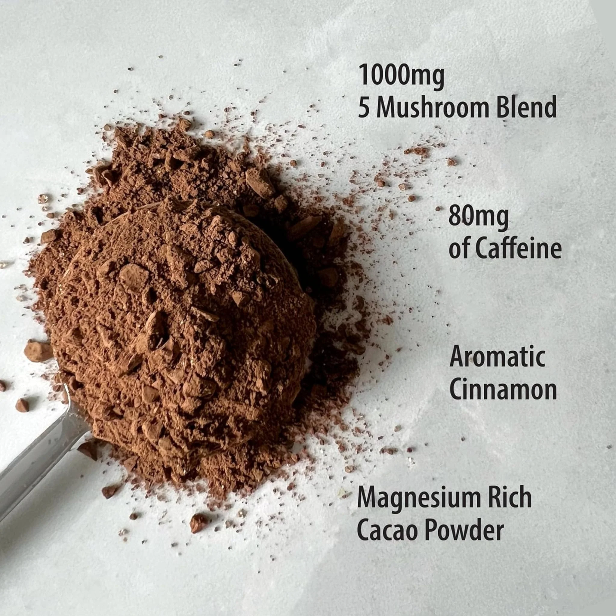 Organic Traditions Mocha, 5 Mushroom Coffee Blend, 100g - Image 4