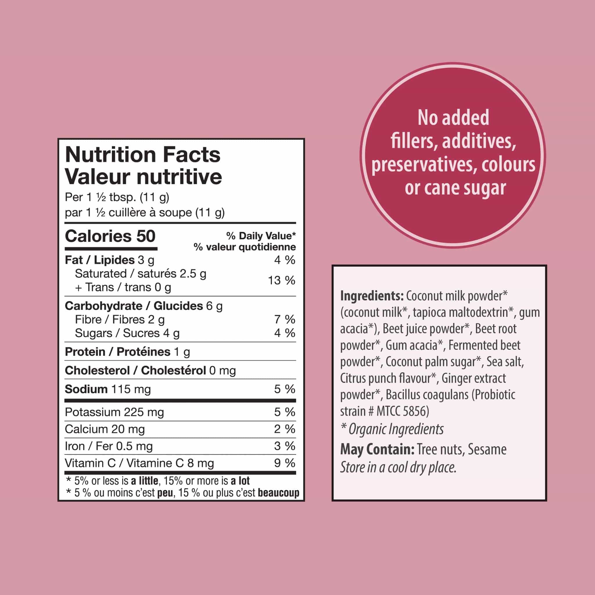 Organic Traditions Organic Beet Latte with Fermented Beets and Probiotics, 150g - Image 3