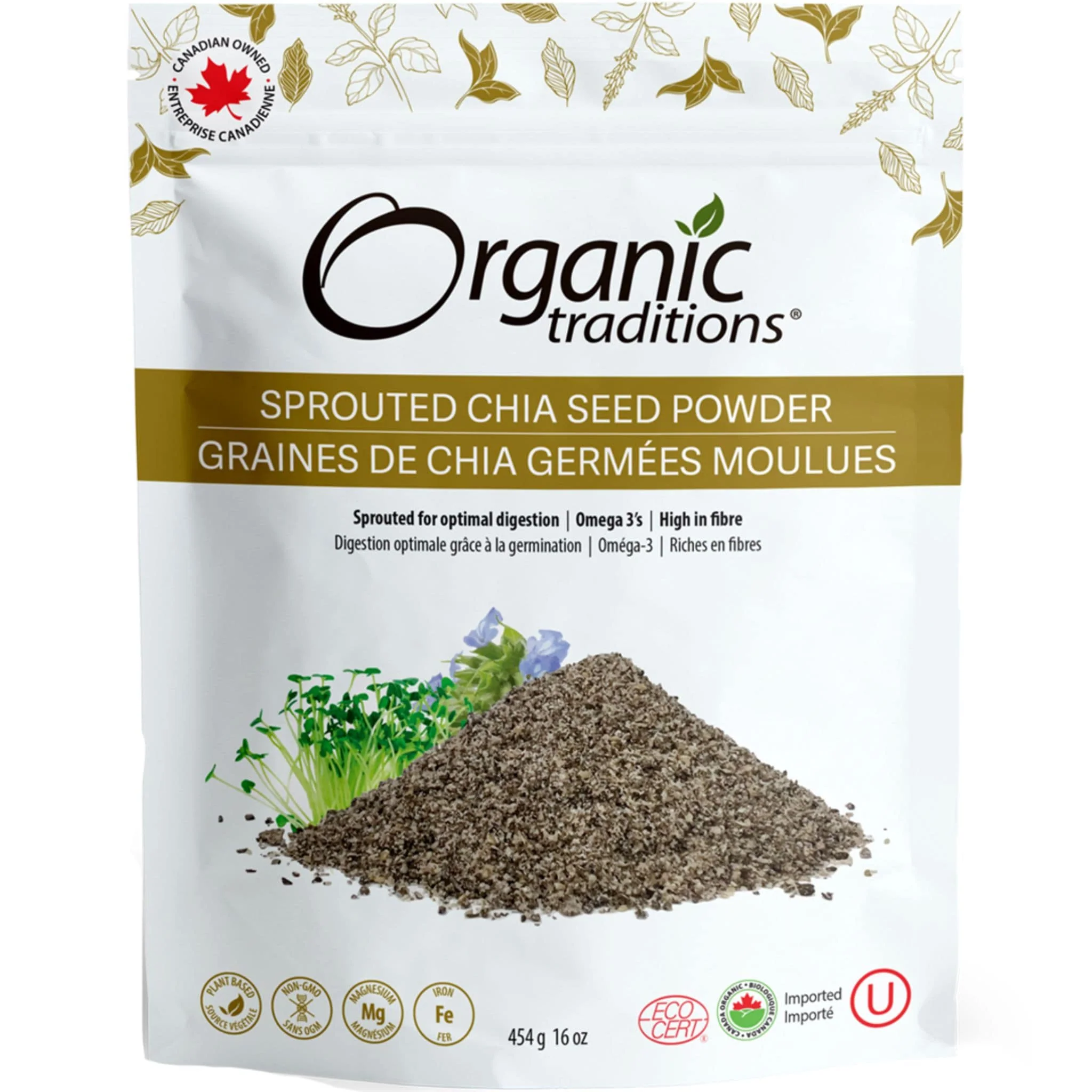 Organic Traditions Sprouted Chia Seed Powder - Image 3
