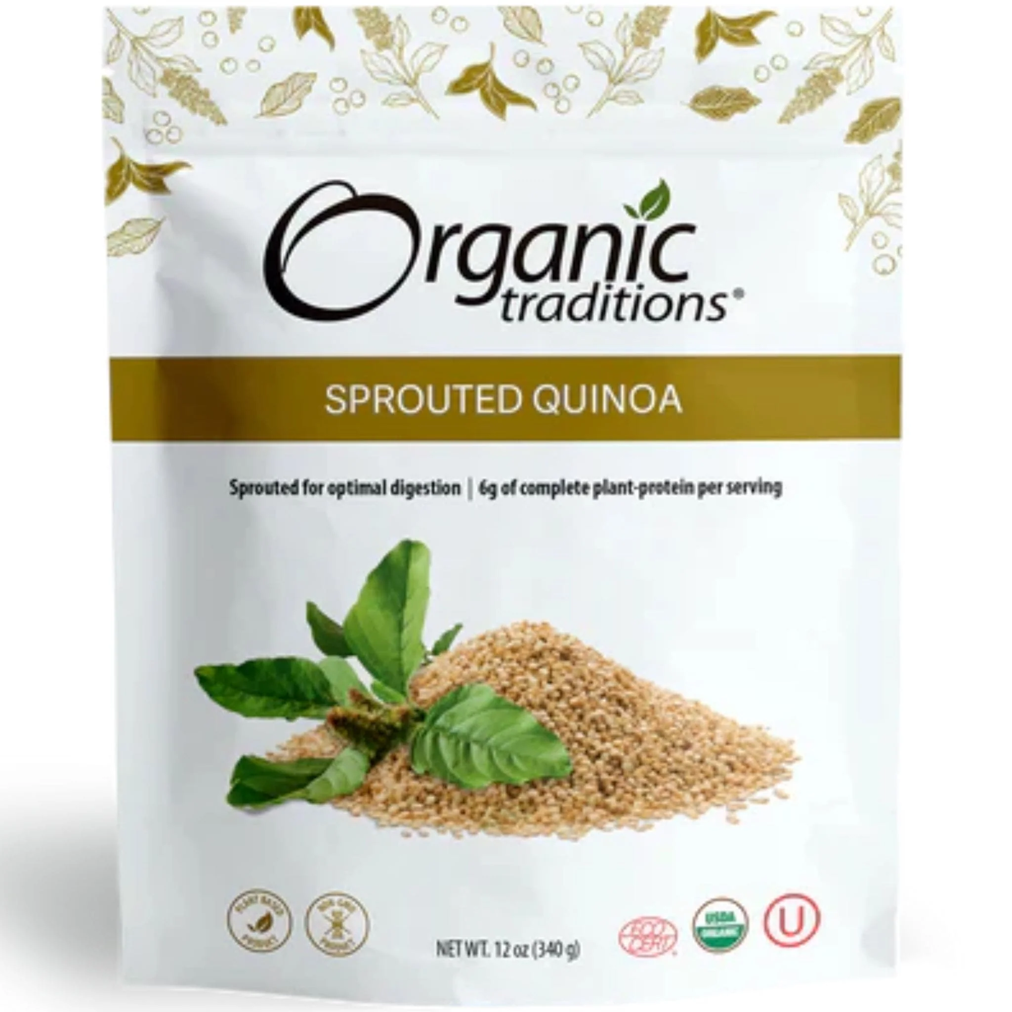 Organic Traditions Sprouted Quinoa, 340g