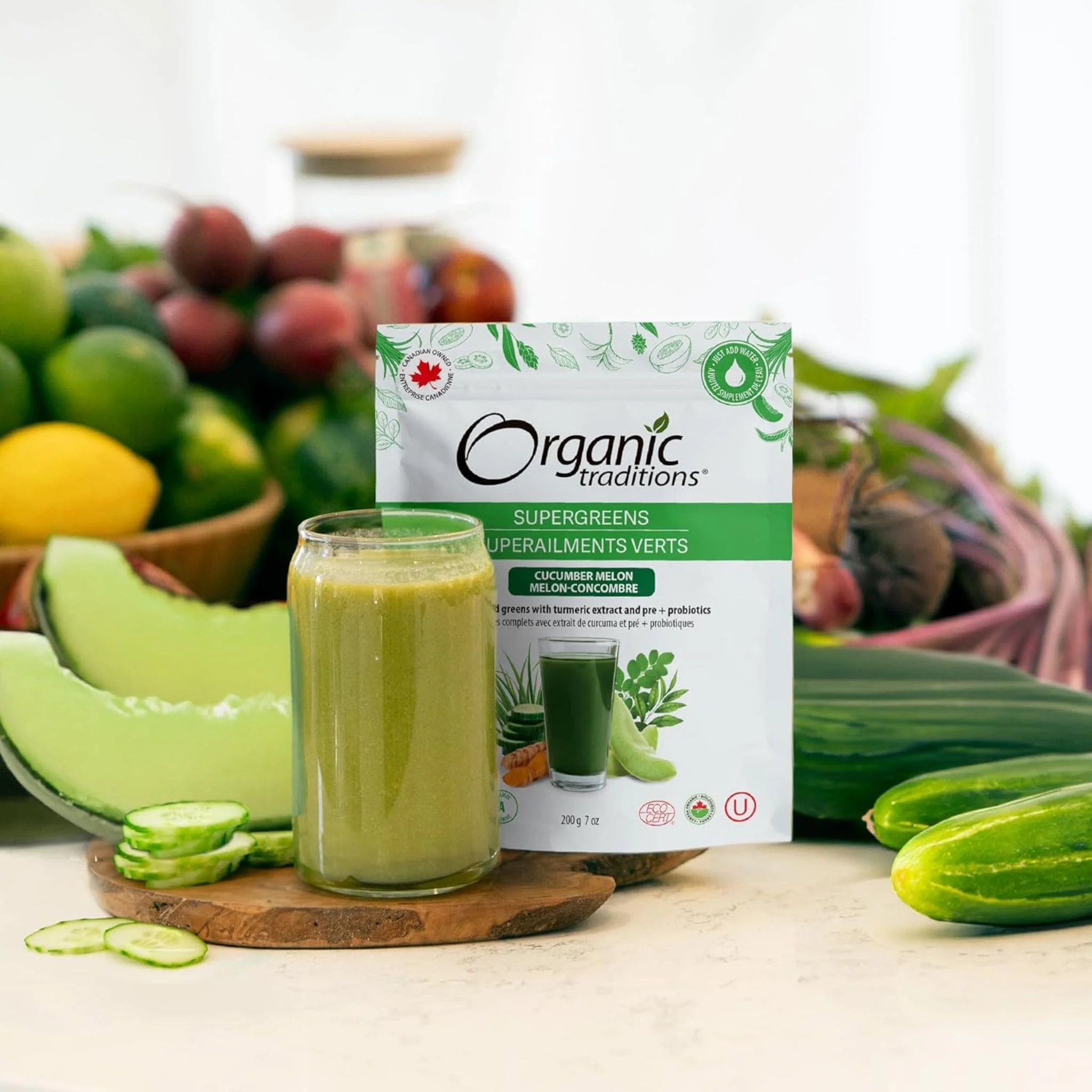 Organic Traditions Supergreens with Turmeric, Prebiotics and Probiotics, 100g - Image 10