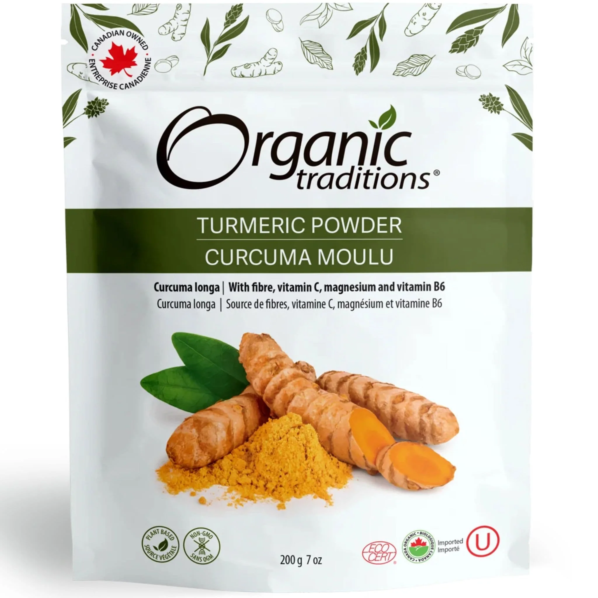 Organic Traditions Turmeric Powder, 200g