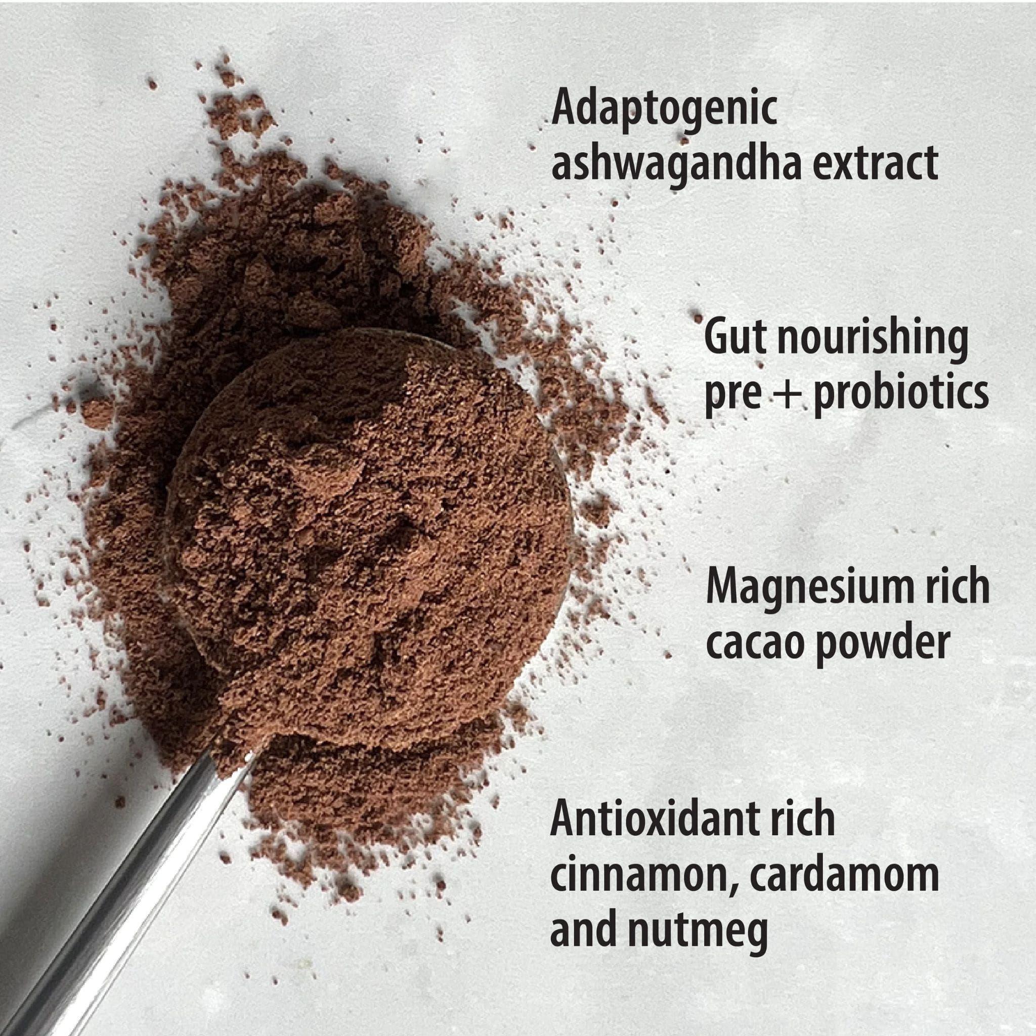 Organic Traditions Organic Chocolate Latte with Ashwagandha and Probiotics, 150g - Image 3