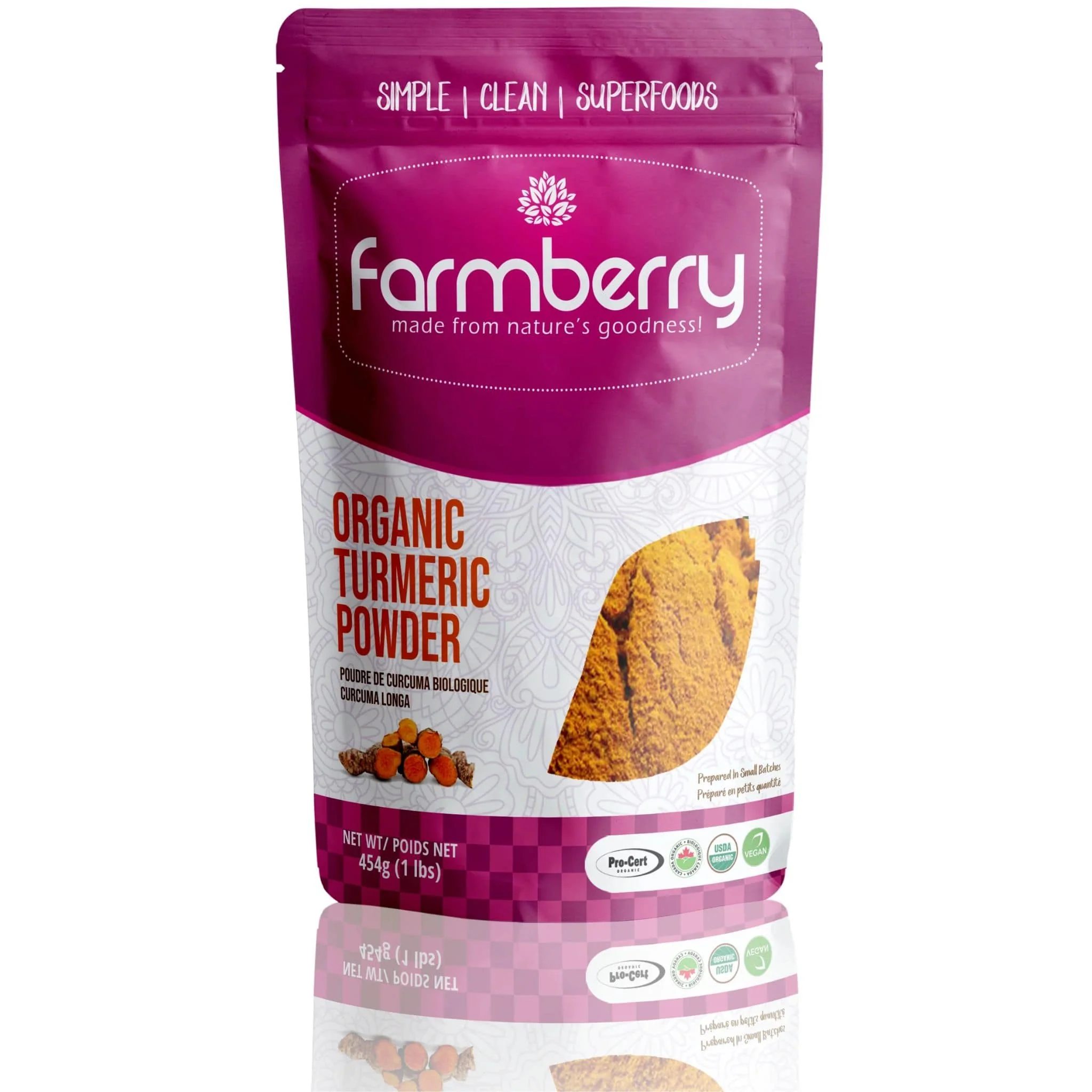Farmberry Organic Turmeric Powder, 454g