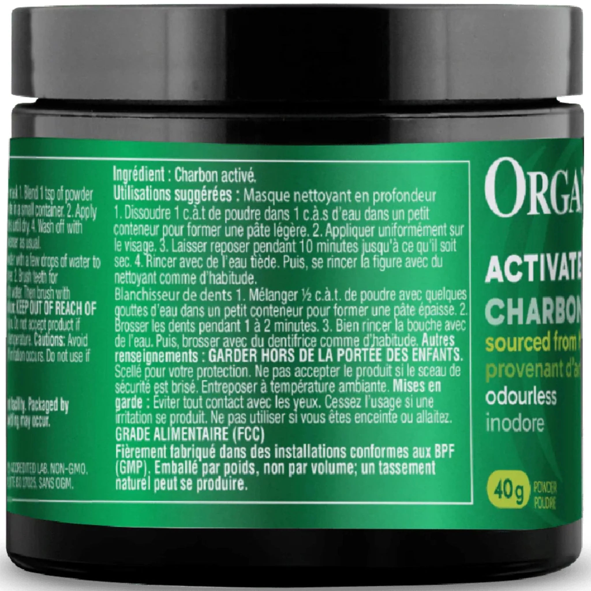 Organika Activated Charcoal Powder - Image 4