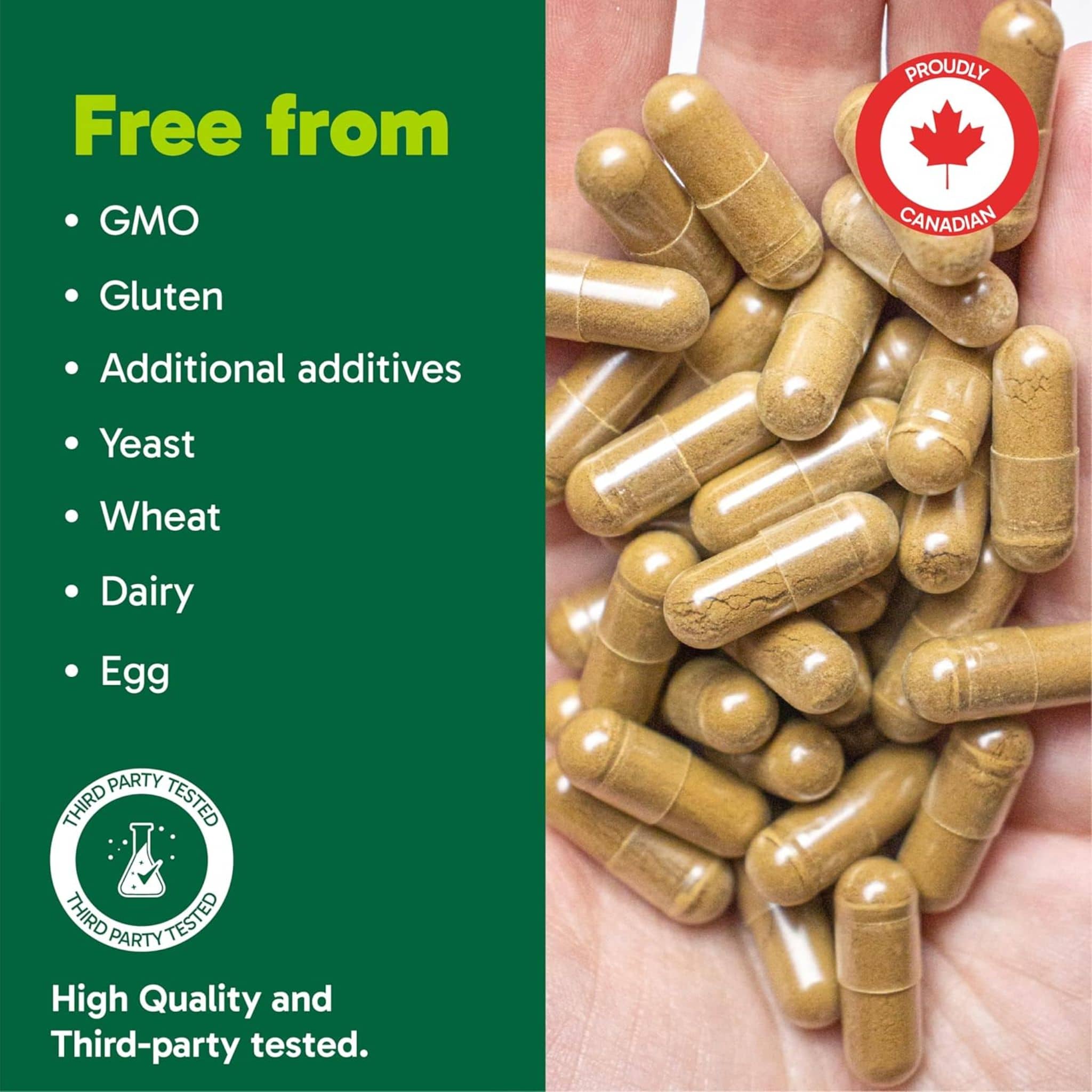 Organika Ashwaganda, 500mg, 60 Vegetarian Capsules - Image 7
