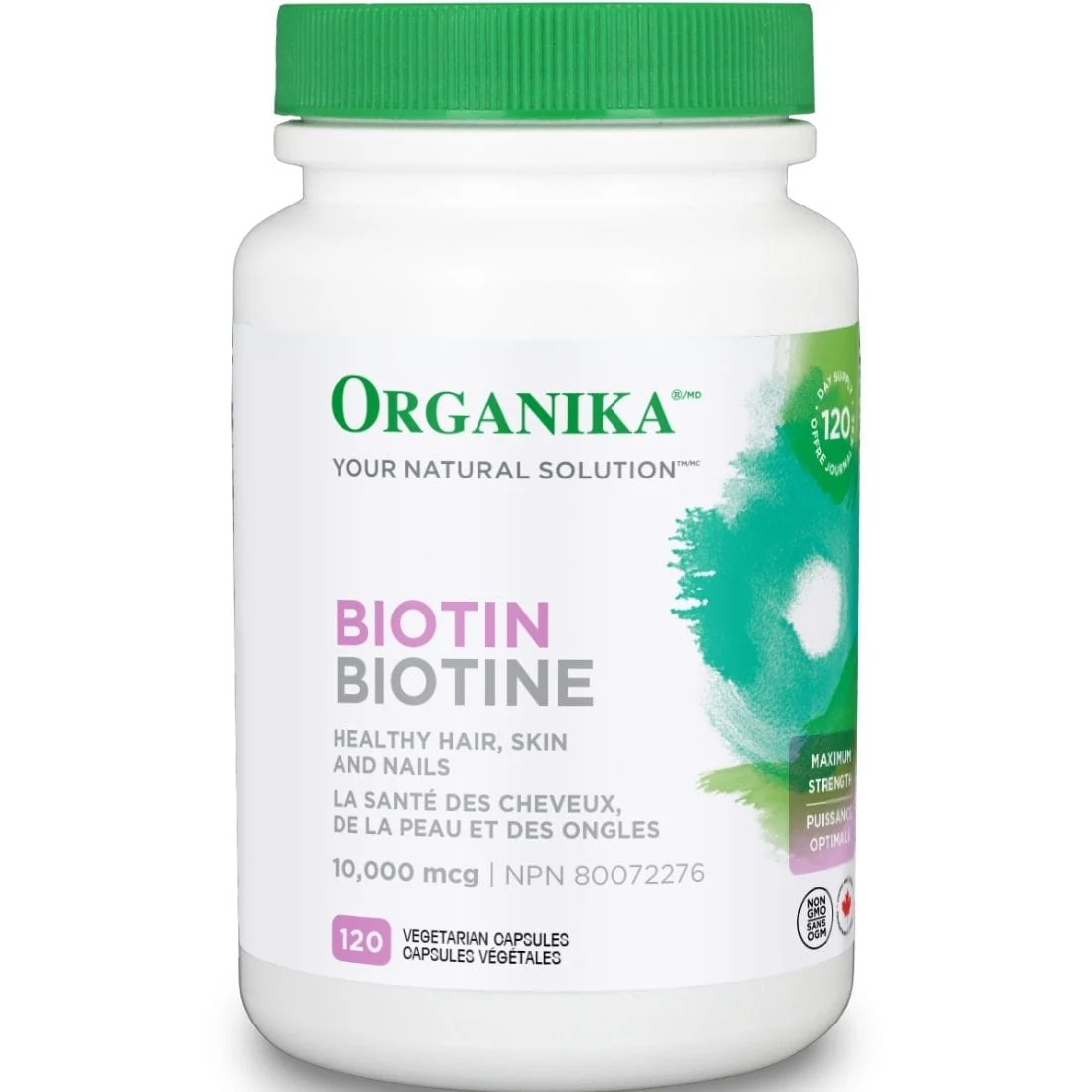Organika Biotin 10,000mcg (Healthy Hair, Skin and Nails) - Image 3