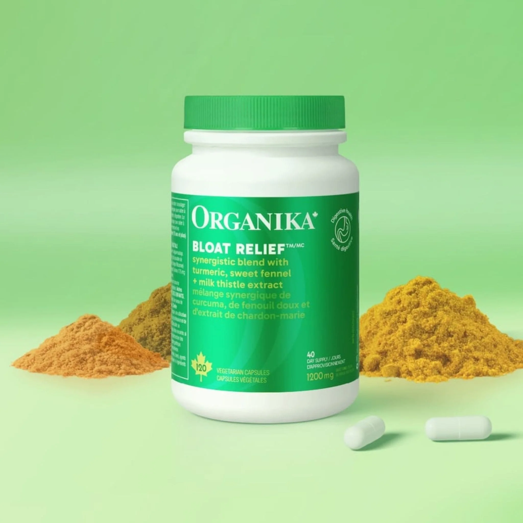 Organika Bloat Relief, Decrease Bloating and Gas, 120 Capsules - Image 7