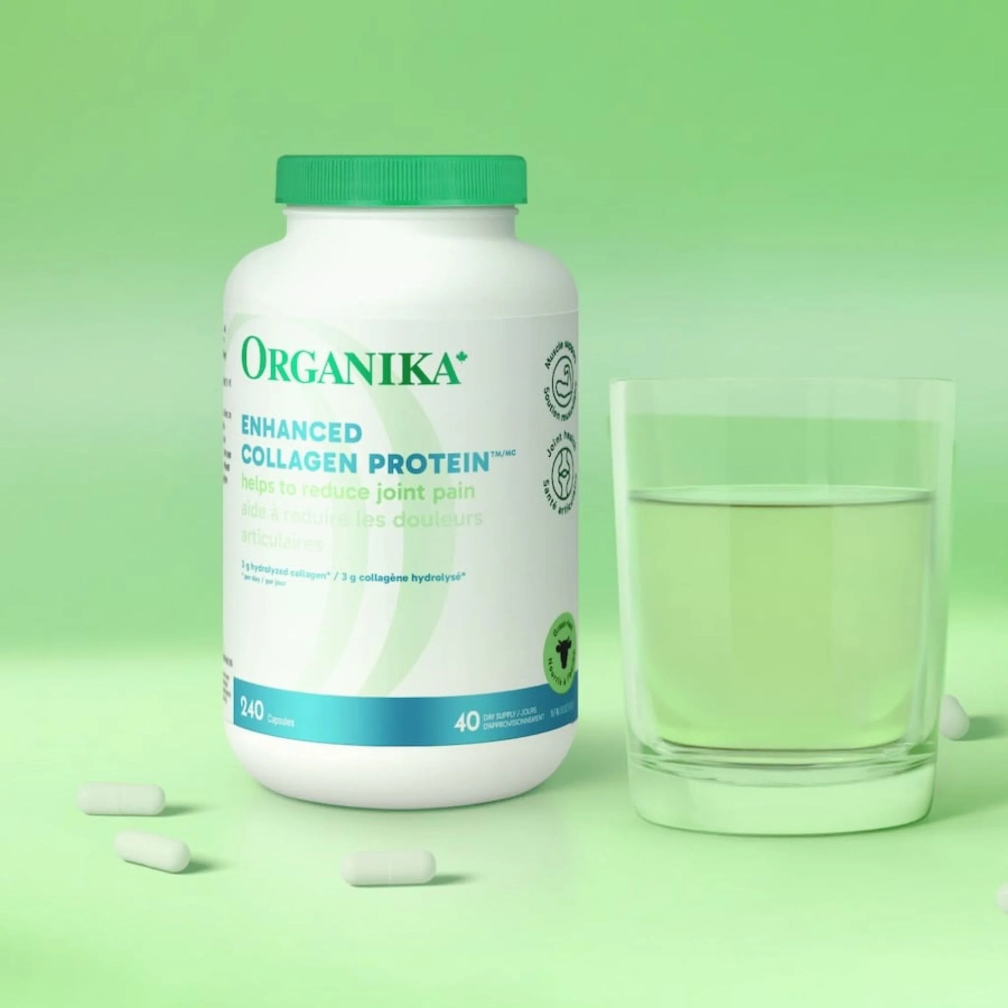 Organika Bovine Collagen Capsules 500mg, 240 Capsules - Image 11