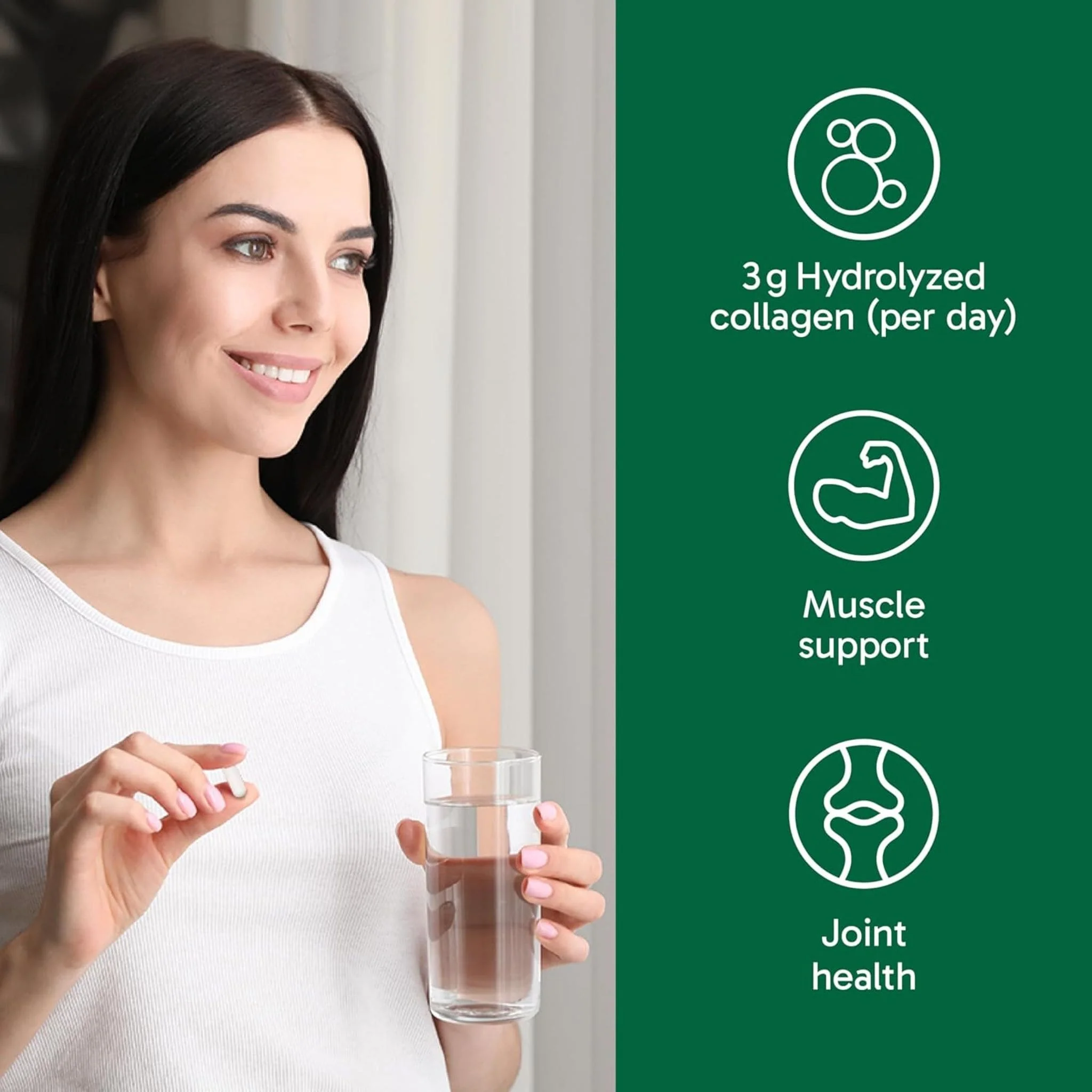 Organika Bovine Collagen Capsules 500mg, 240 Capsules - Image 7