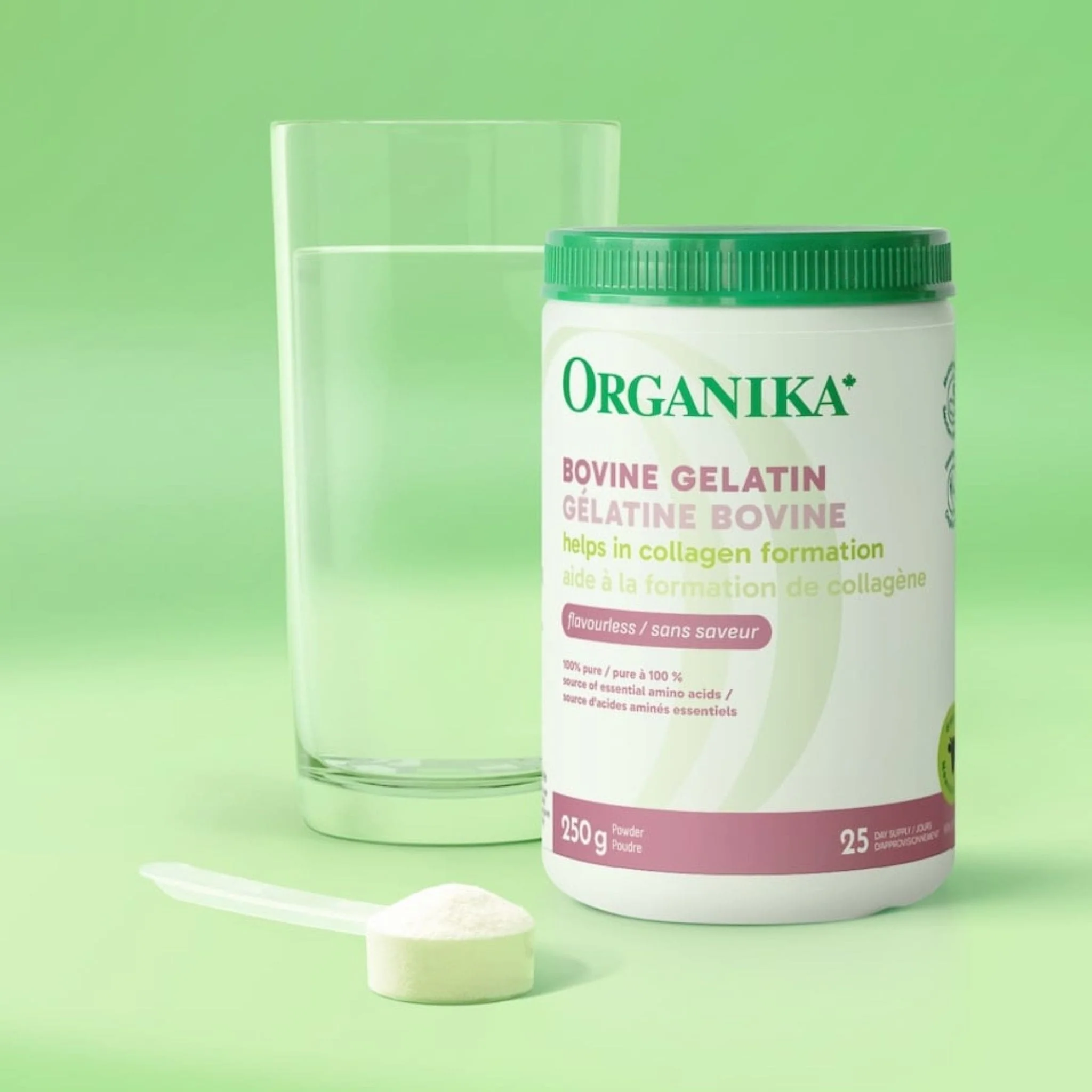 Organika Bovine Gelatin Powder, 100% Pure, Grass-Fed Flavourless Gelatin, 250g - Image 11