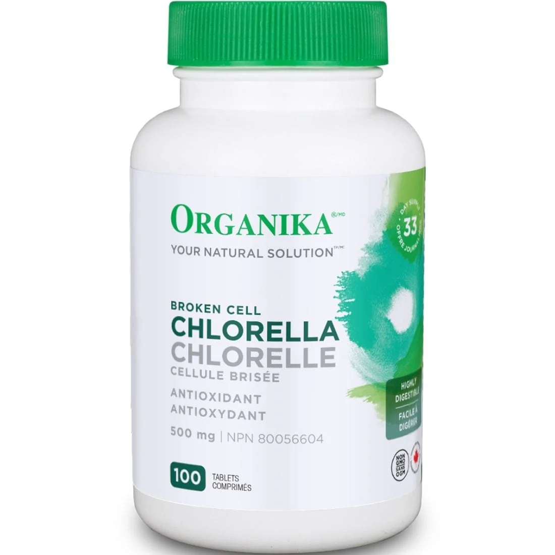 Organika Chlorella 500mg (Broken Cell Wall) - Image 2