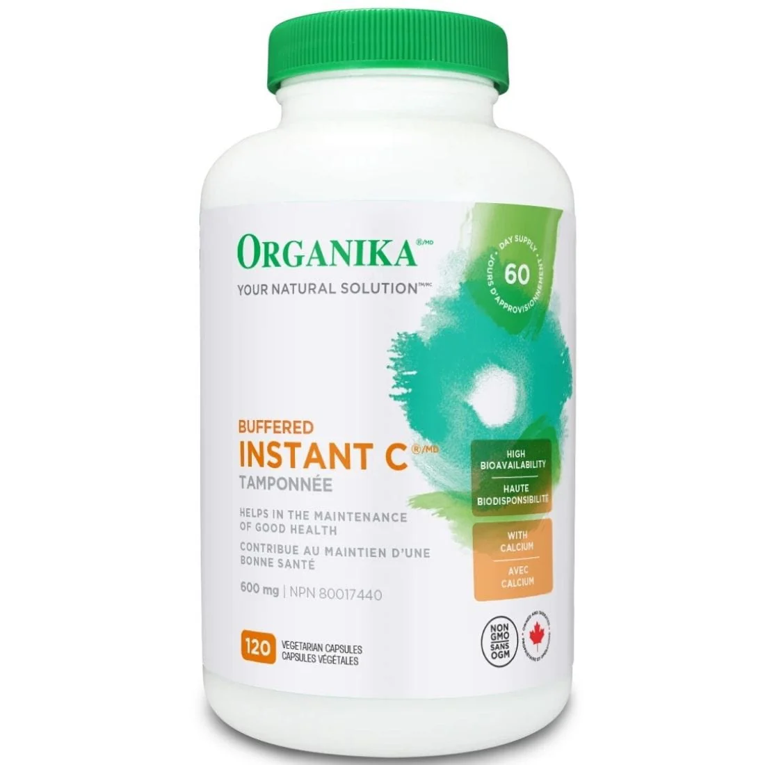 Organika Buffered Instant Vitamin C 600mg (NEW!)