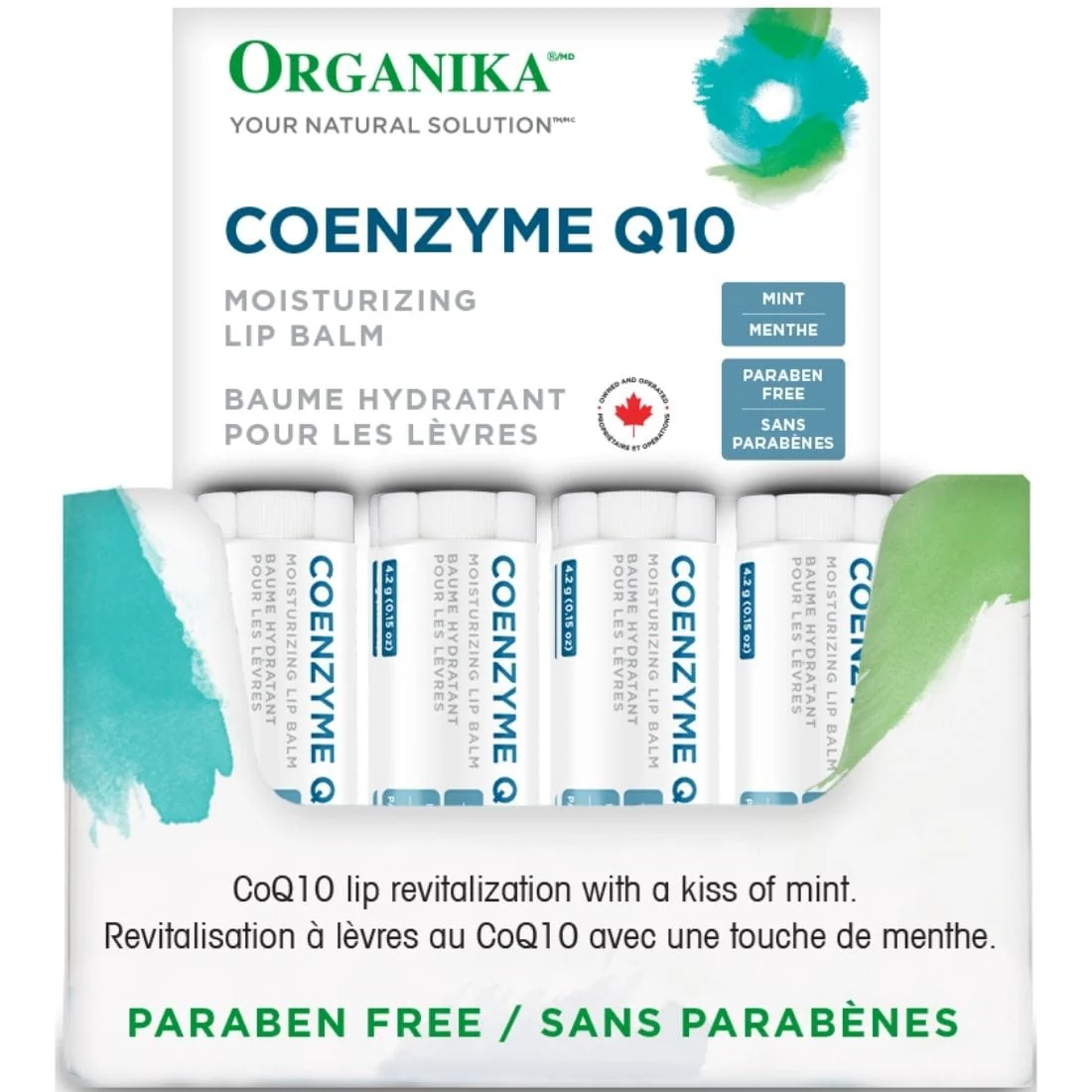 Organika Coenzyme Q10, Moisturizing Lip Balm, 4.2g Single Tube - Image 2