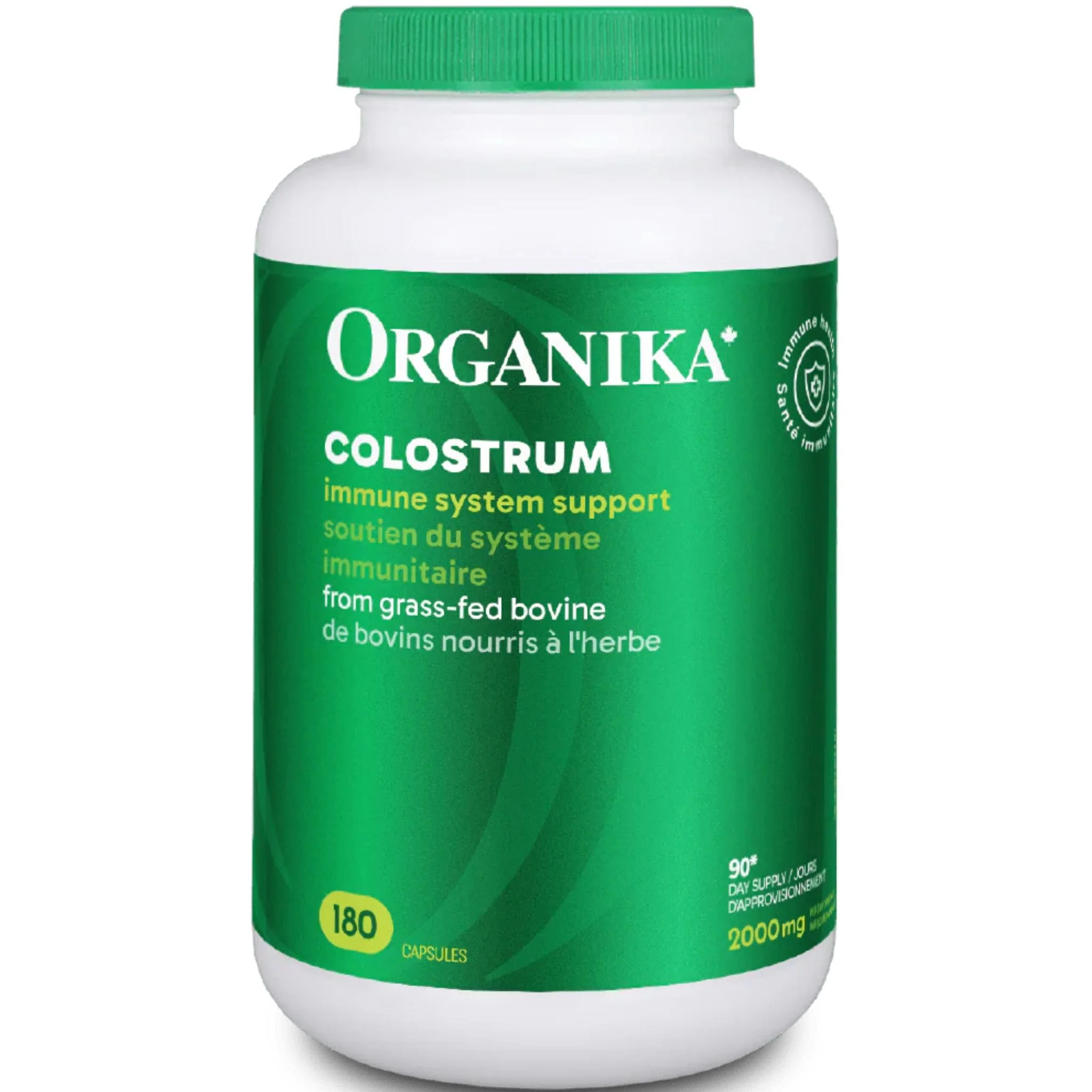 Organika Colostrum, Bovine, 500mg Capsules