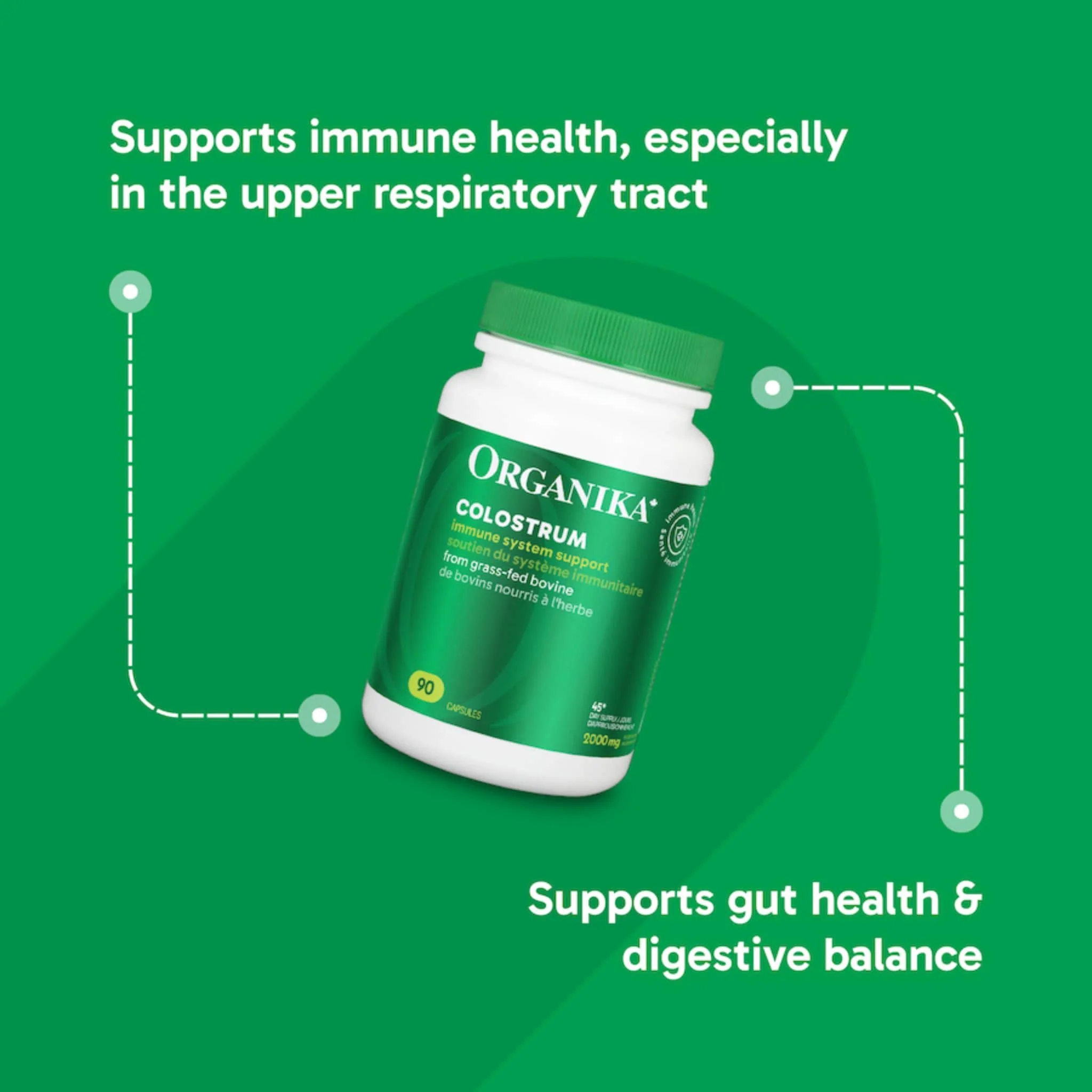 Organika Colostrum, Bovine, 500mg Capsules - Image 14