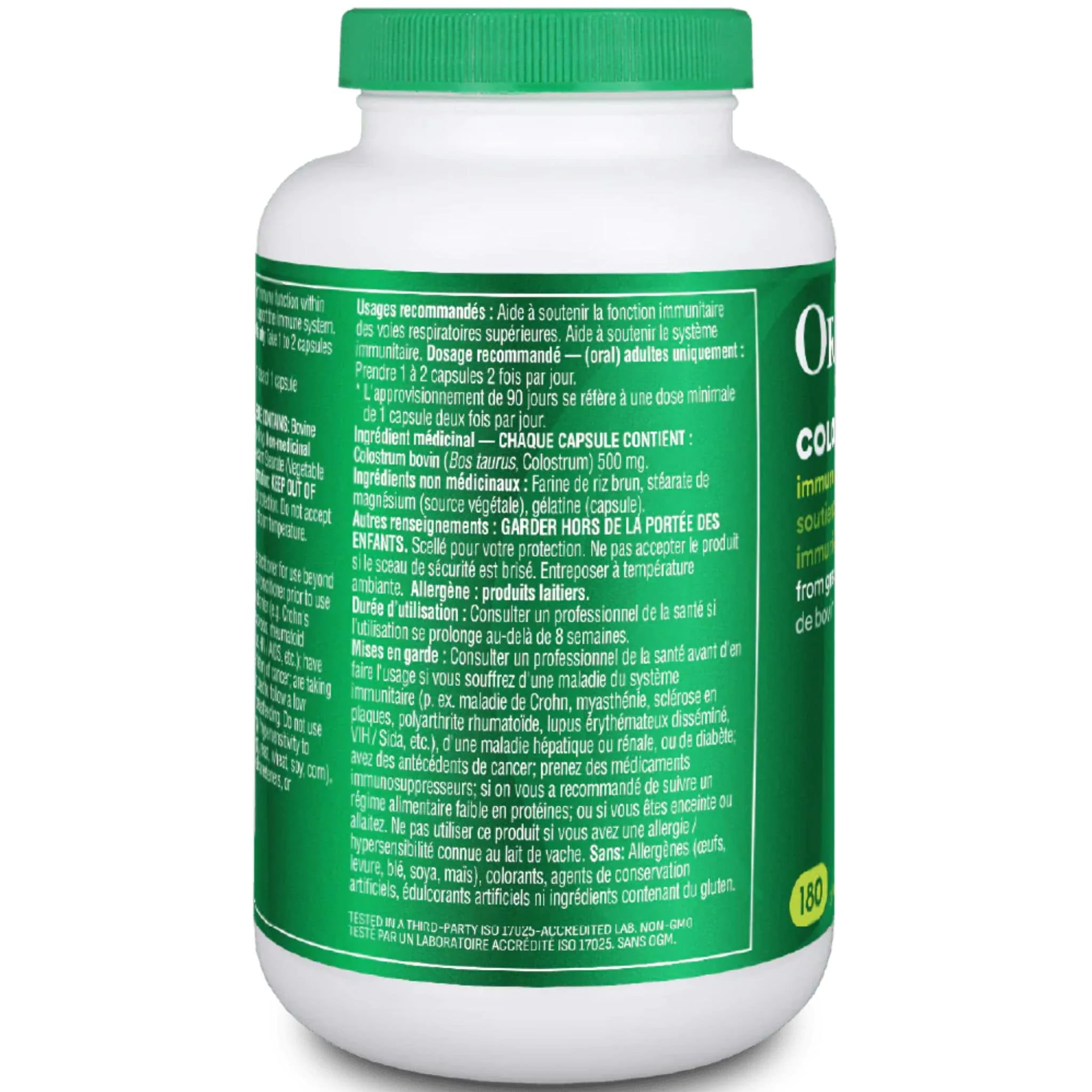 Organika Colostrum, Bovine, 500mg Capsules - Image 3