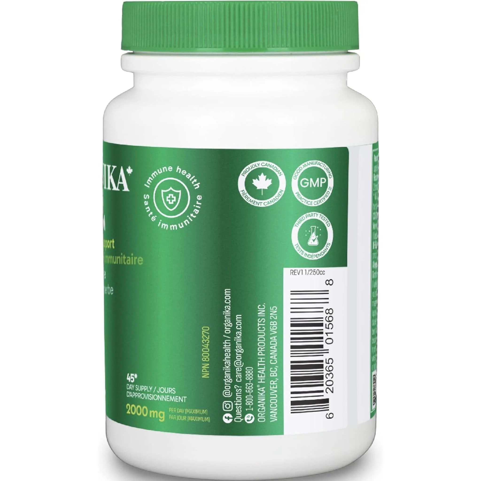 Organika Colostrum, Bovine, 500mg Capsules - Image 7