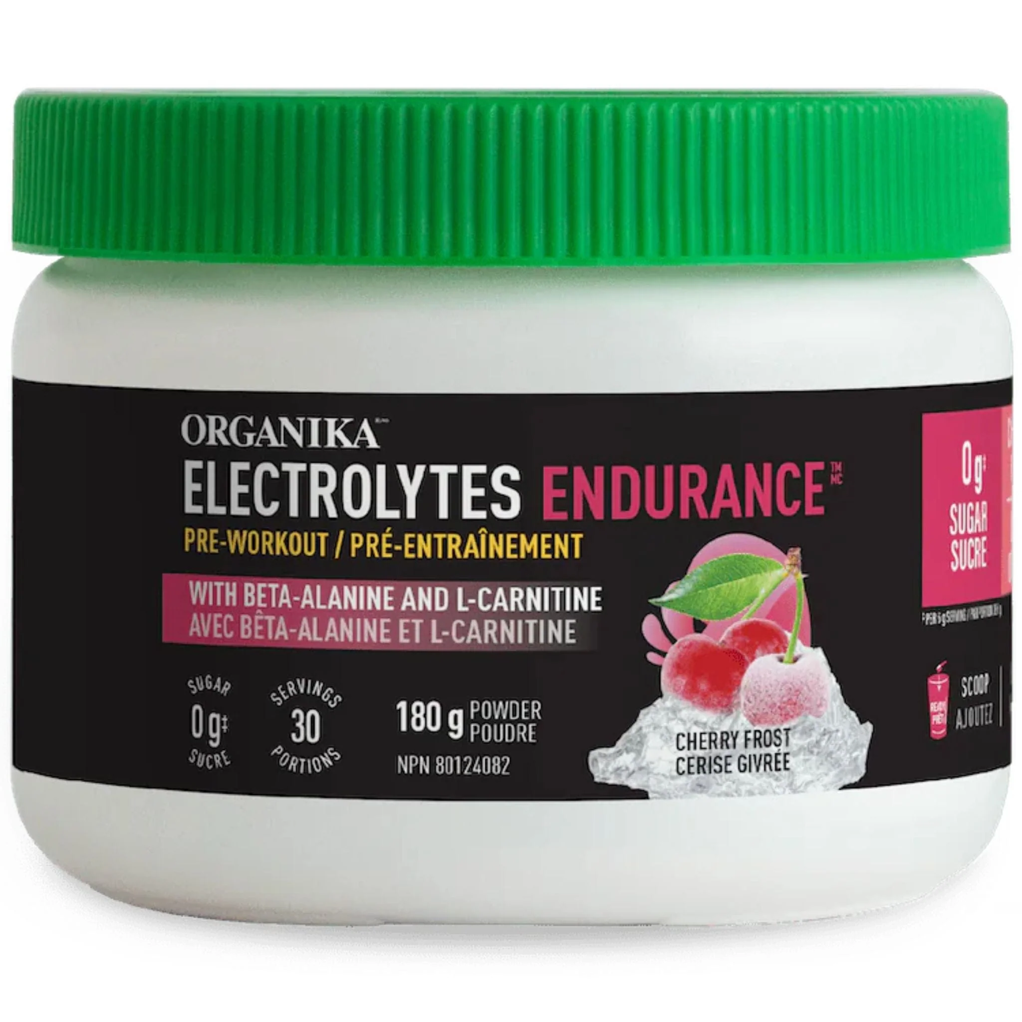 Organika Electrolytes Endurance Sugar Free Pre Workout With Beta Alanine and Carnitine, 180g