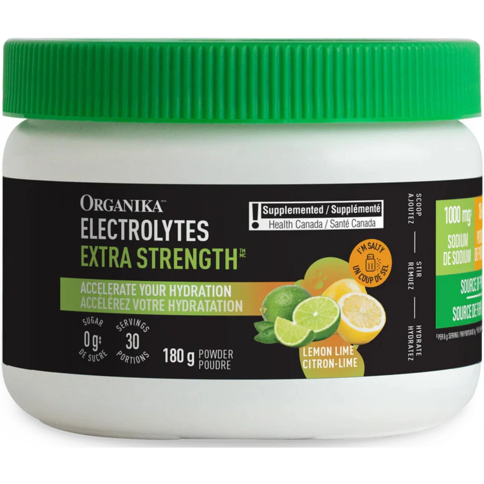 Organika Electrolytes Extra Strength Powder, 180g