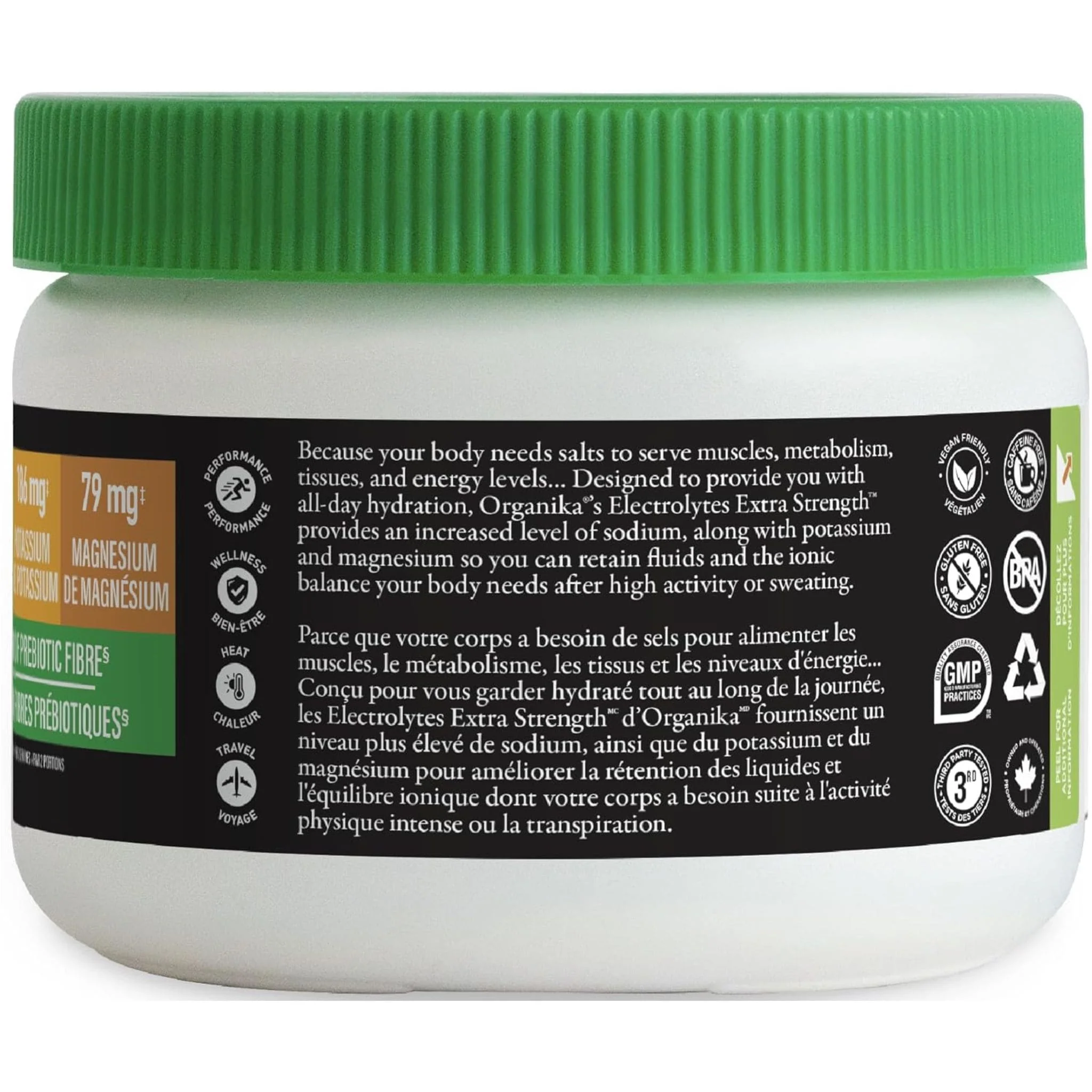 Organika Electrolytes Extra Strength Powder, 180g - Image 4