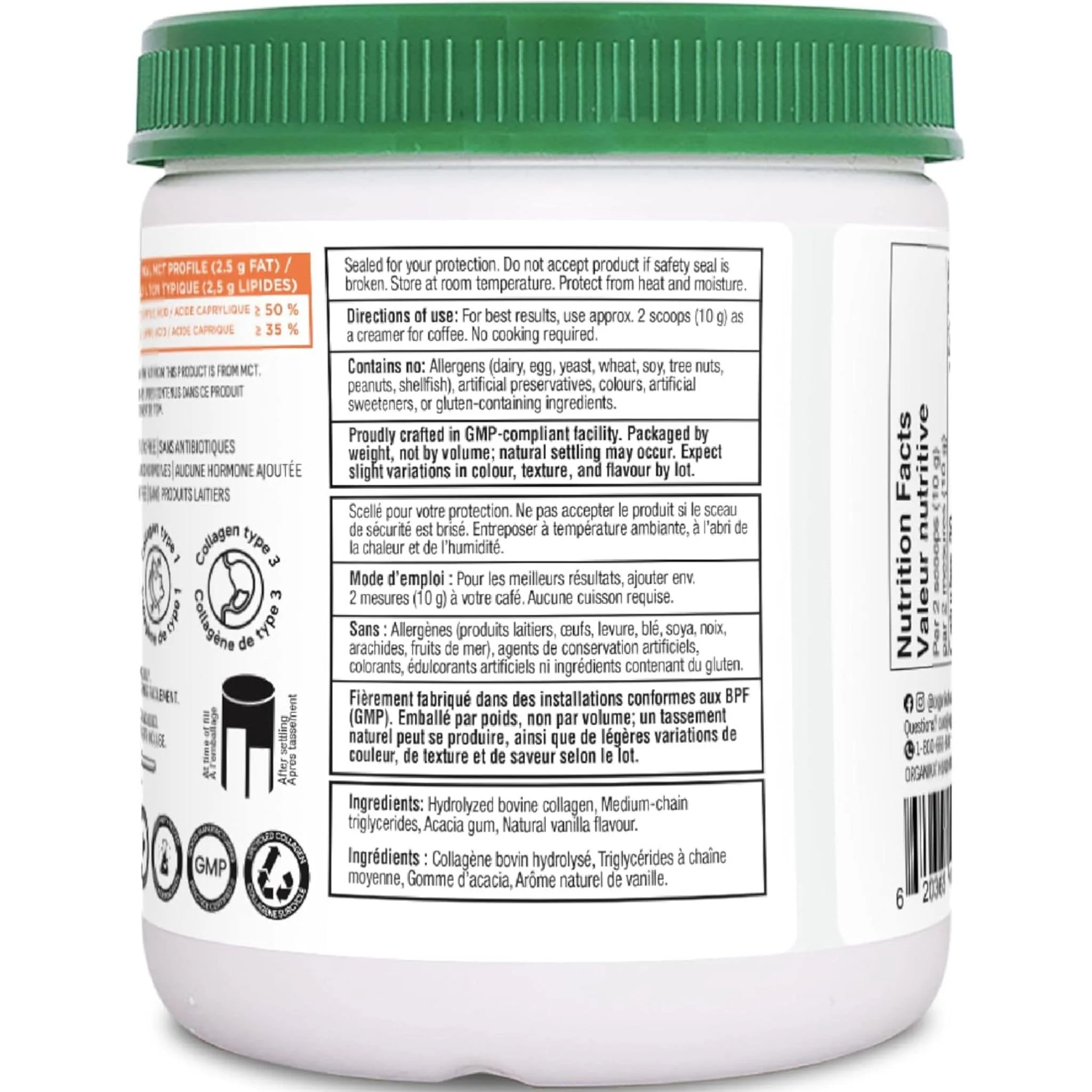 Organika Enhanced Collagen Boost with MCT Oil (Keto Collagen Creamer), 150g - Image 4