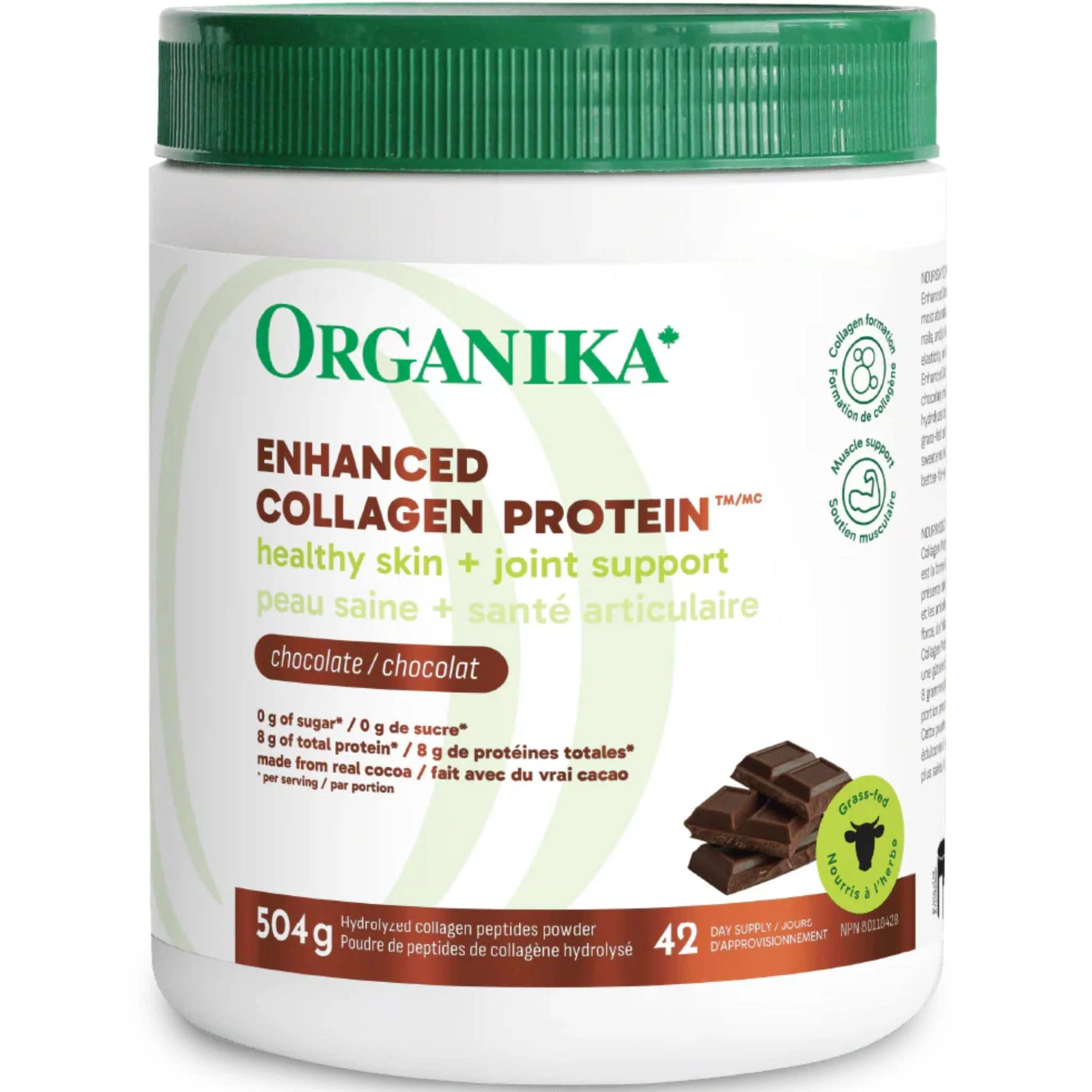 Organika Enhanced Collagen Powder (100% flavourless hydrolyzed collagen peptides), 250-500g - Image 12