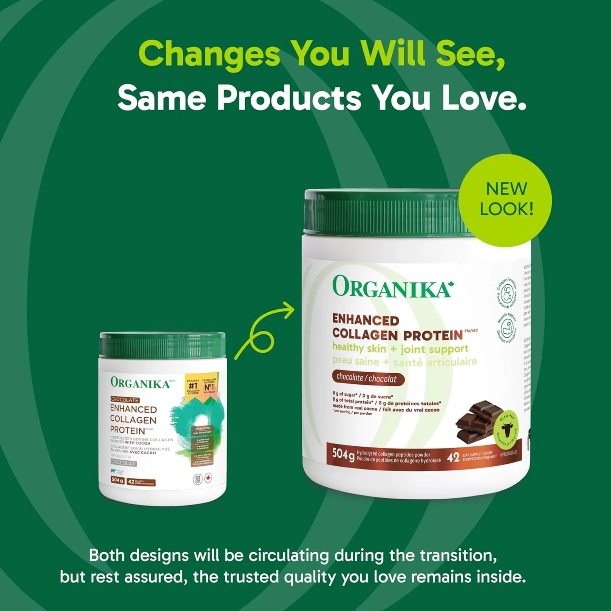 Organika Enhanced Collagen Powder (100% flavourless hydrolyzed collagen peptides), 250-500g - Image 21