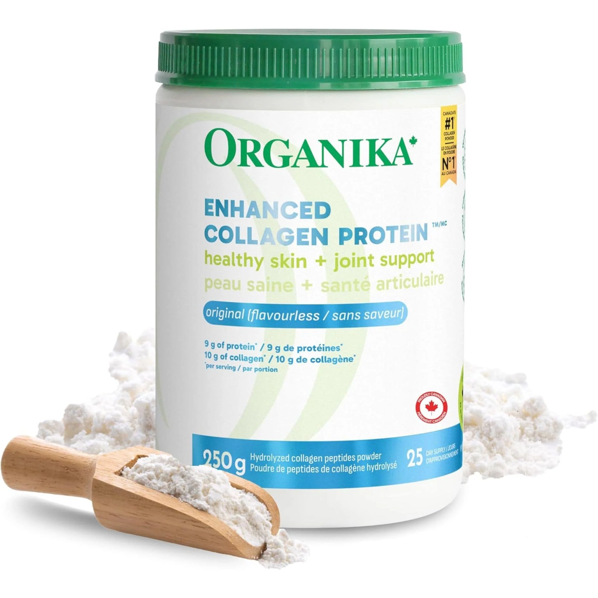 Organika Enhanced Collagen Powder (100% flavourless hydrolyzed collagen peptides), 250-500g - Image 24