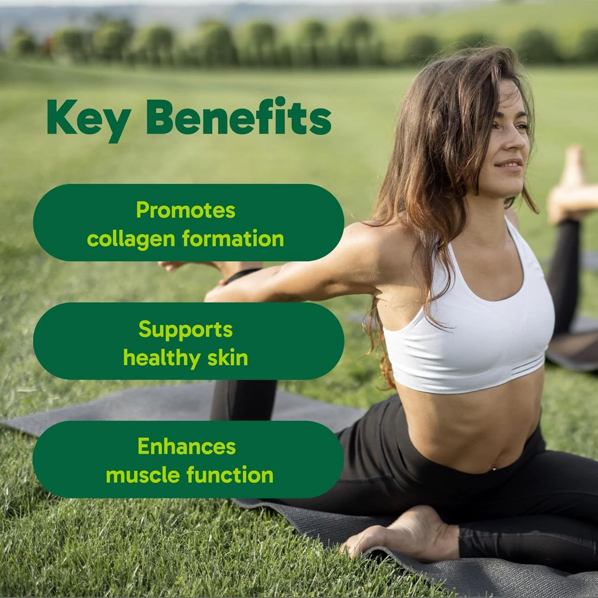 Organika Enhanced Collagen with Organic Matcha Powder (Flavourless Hydrolyzed Collagen Peptides), 250g - Image 7