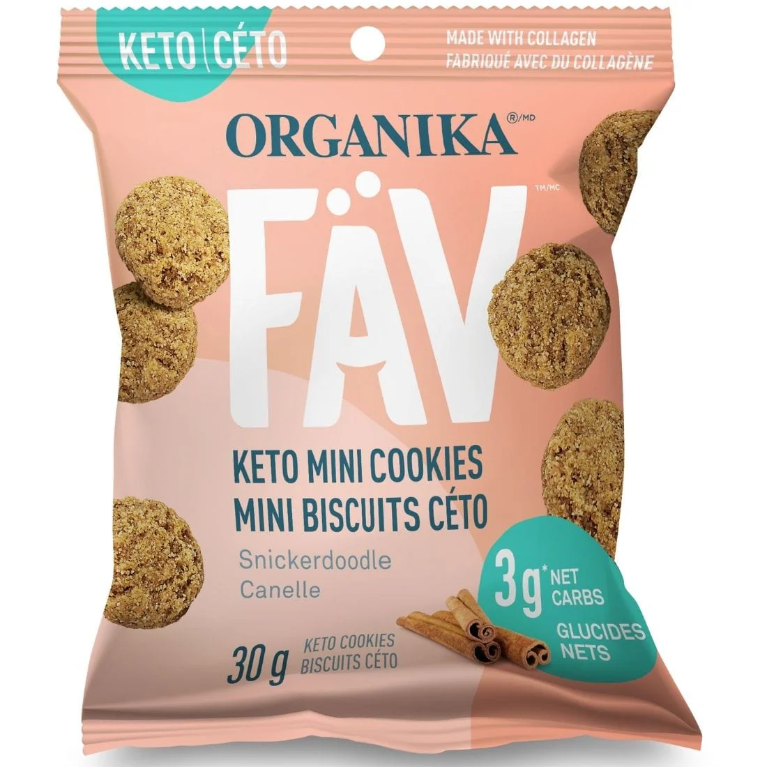 Organika FAV Keto Mini Cookies With Collagen (Gluten and Grain Free) - Image 10