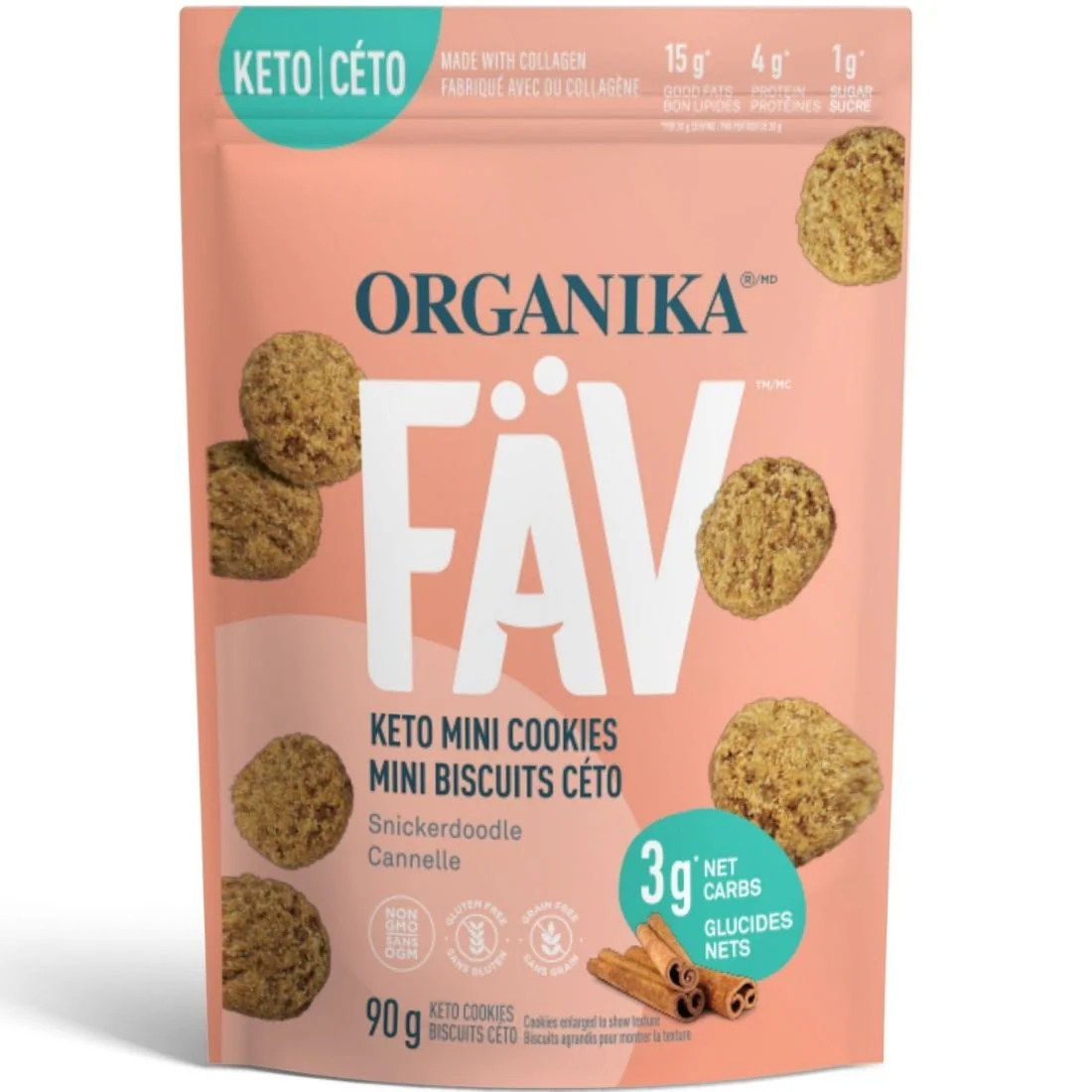 Organika FAV Keto Mini Cookies With Collagen (Gluten and Grain Free) - Image 11