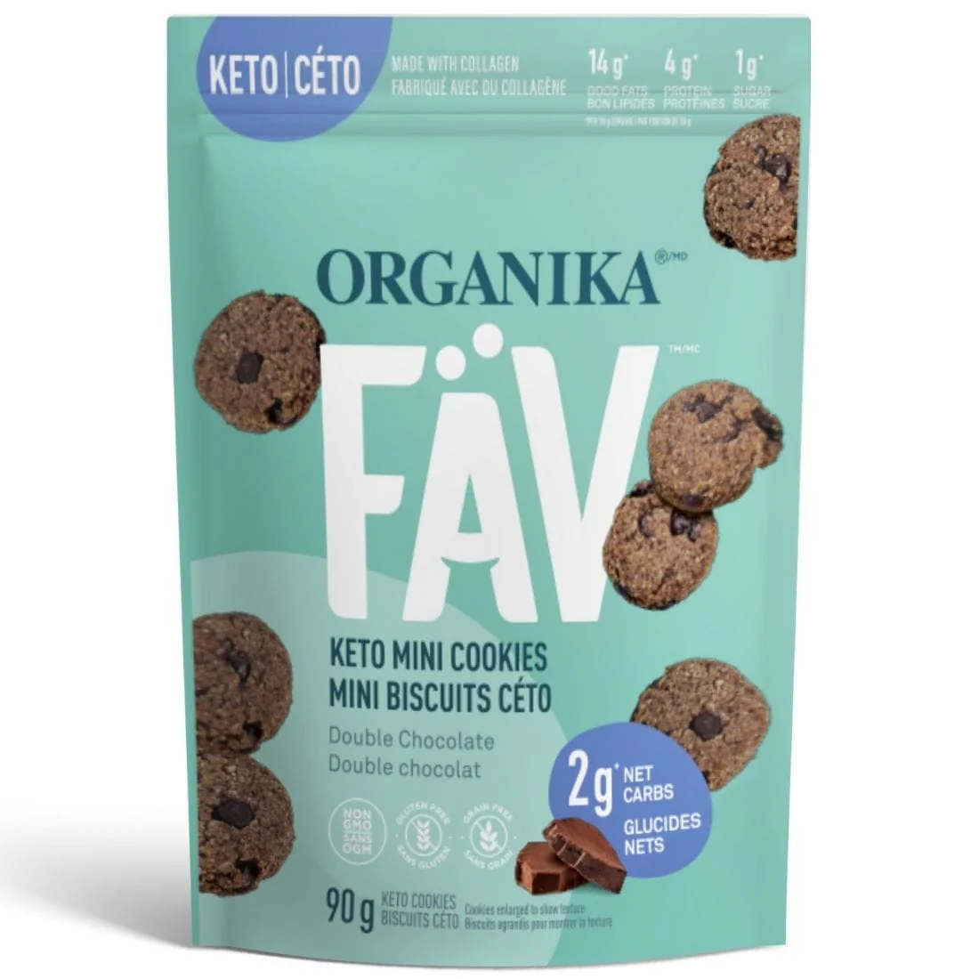 Organika FAV Keto Mini Cookies With Collagen (Gluten and Grain Free) - Image 8