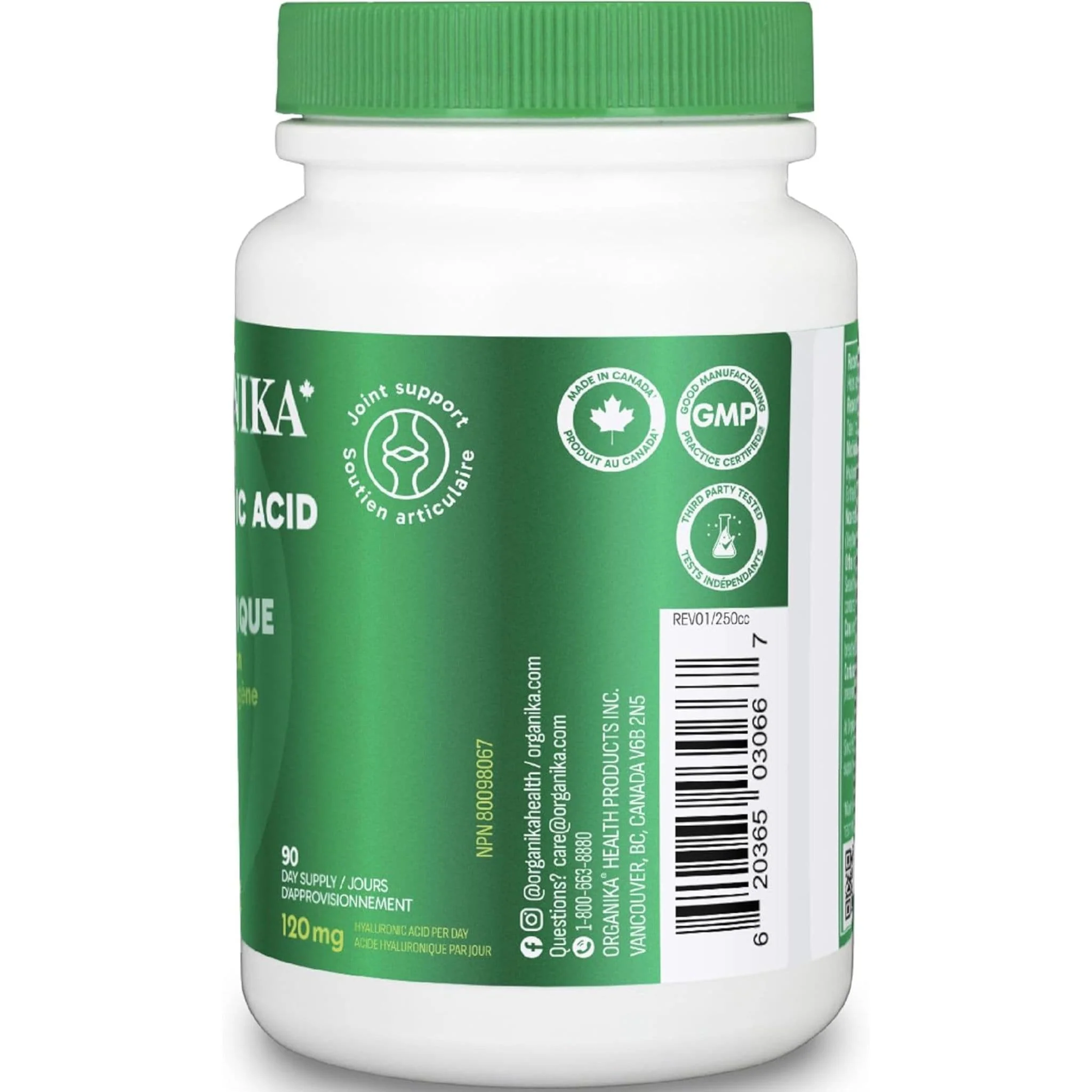 Organika Hyaluronic Acid with Vitamin C, 90 Capsules - Image 4