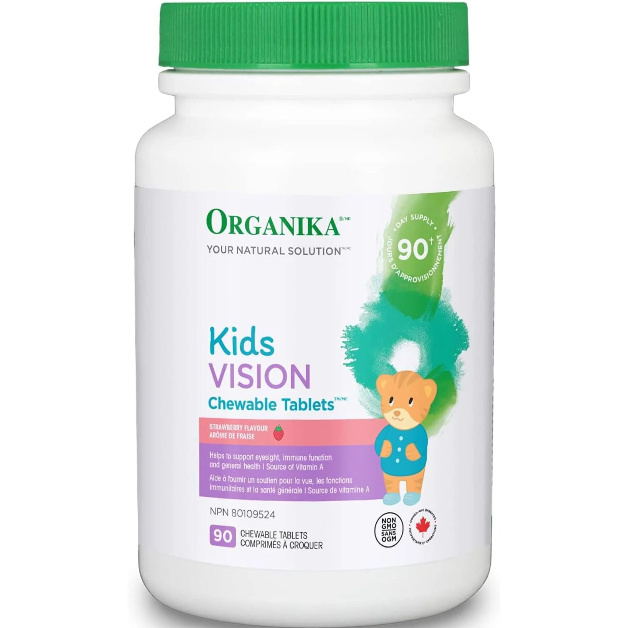 Organika Kids Vision, 90 Chewable Tablets