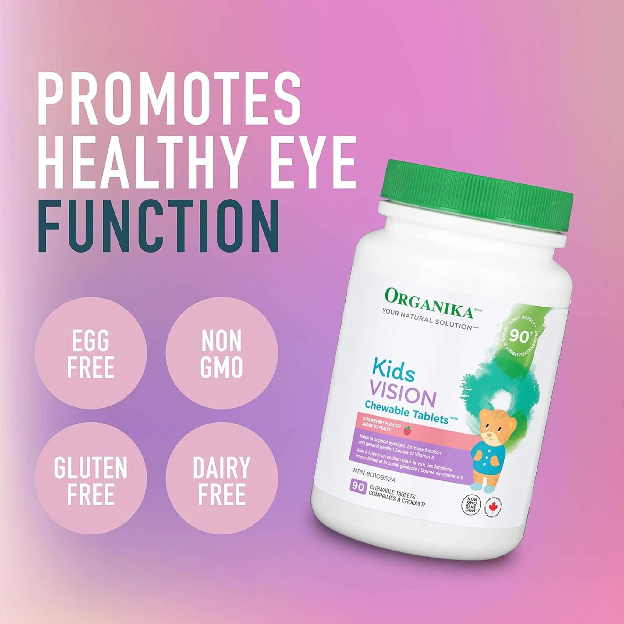 Organika Kids Vision, 90 Chewable Tablets - Image 4