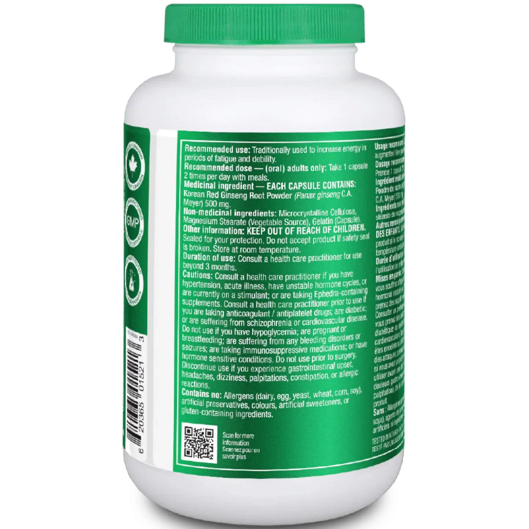 Organika Korean Red Ginseng 500mg, Heaven Grade, Stimulates Mental and Physical Energy, 200 Capsules - Image 10