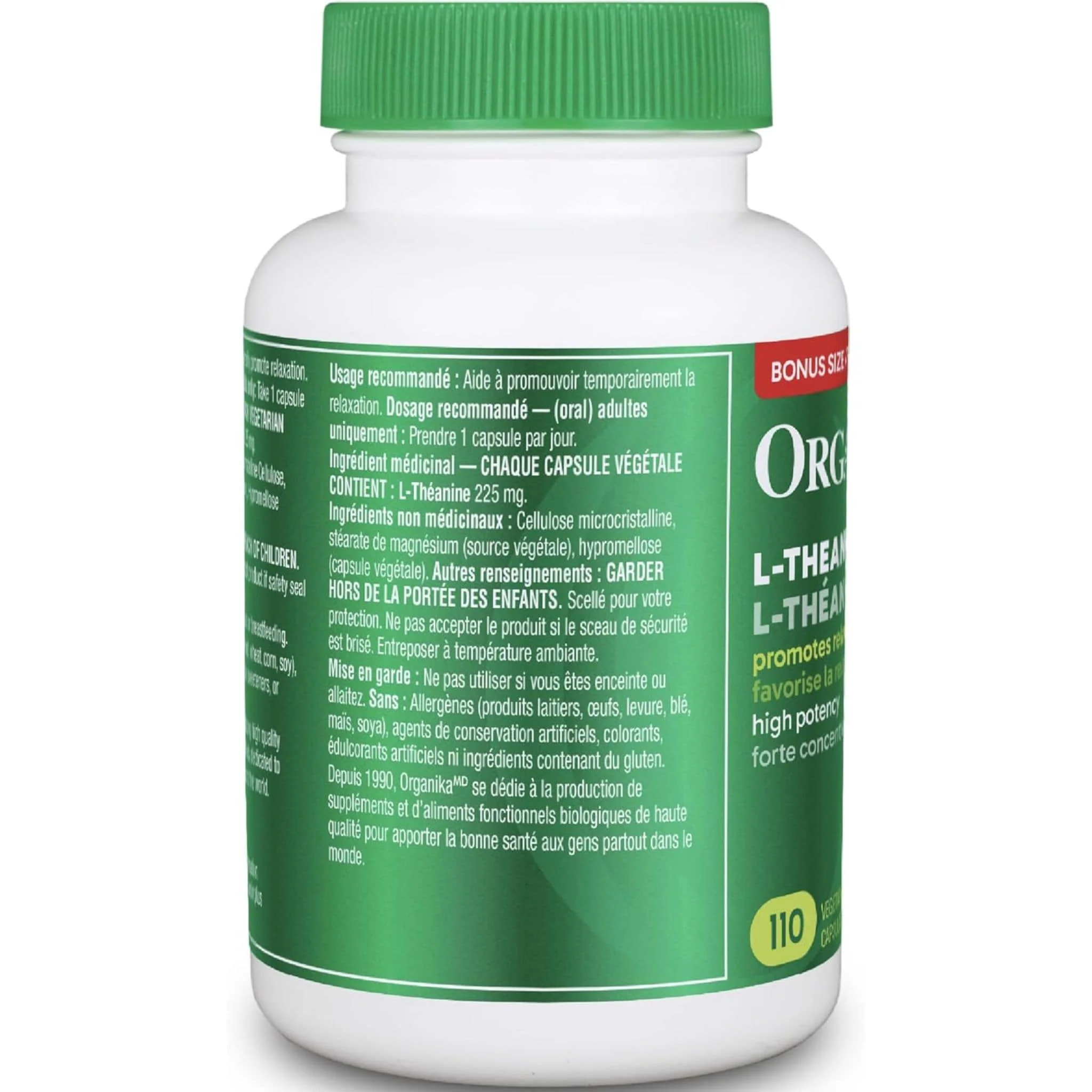 Organika L-Theanine 225mg - Image 11