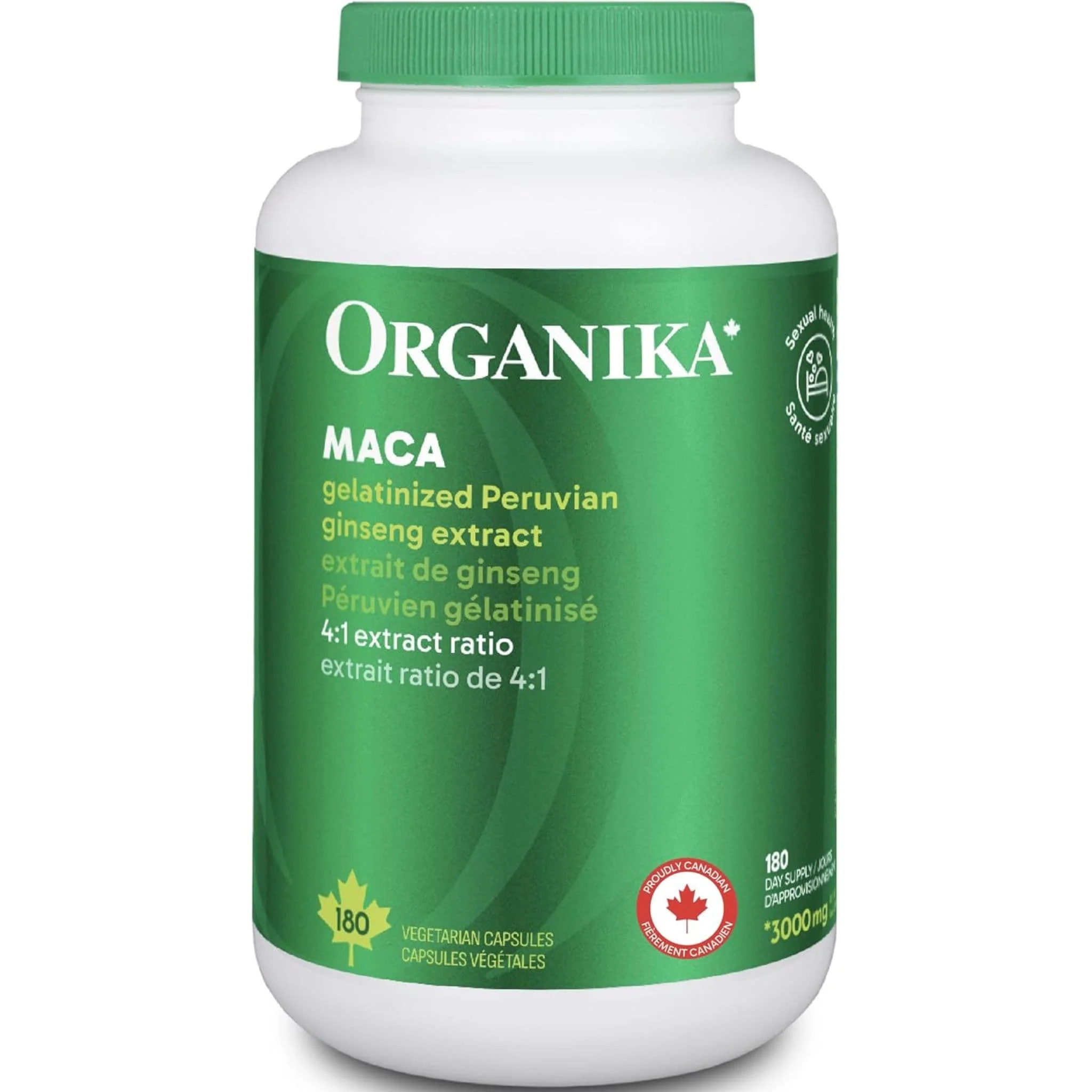 Organika Maca 750mg, 180 Vcaps
