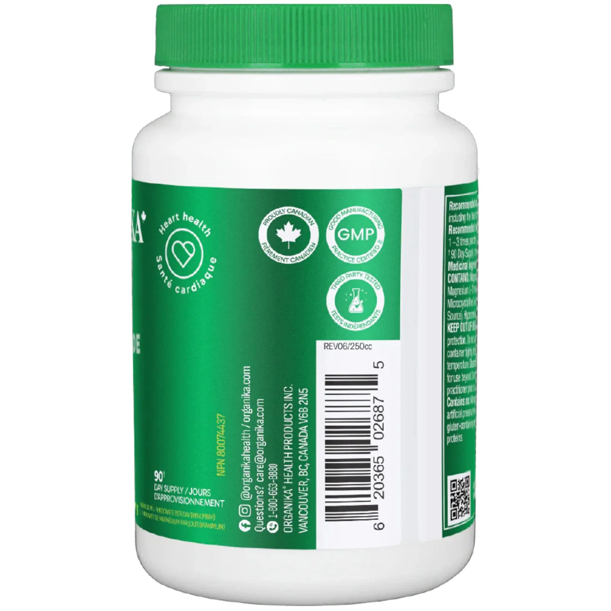 Organika Magnesium L-Threonate 50mg, 90 Vegetarian Capsules - Image 4
