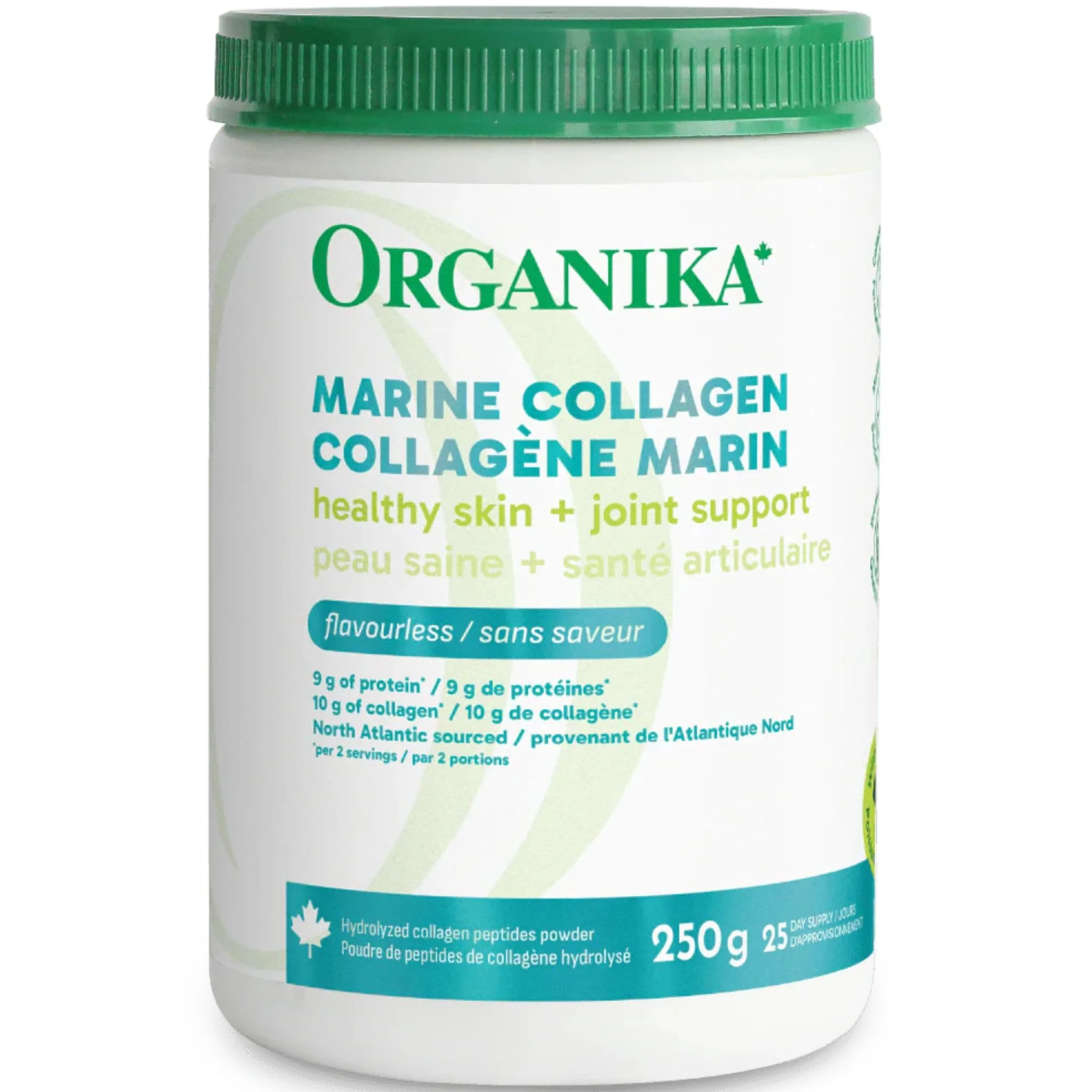Organika Marine Collagen, Flavourless Hydrolyzed Marine Collagen Powder, 250g - Image 2