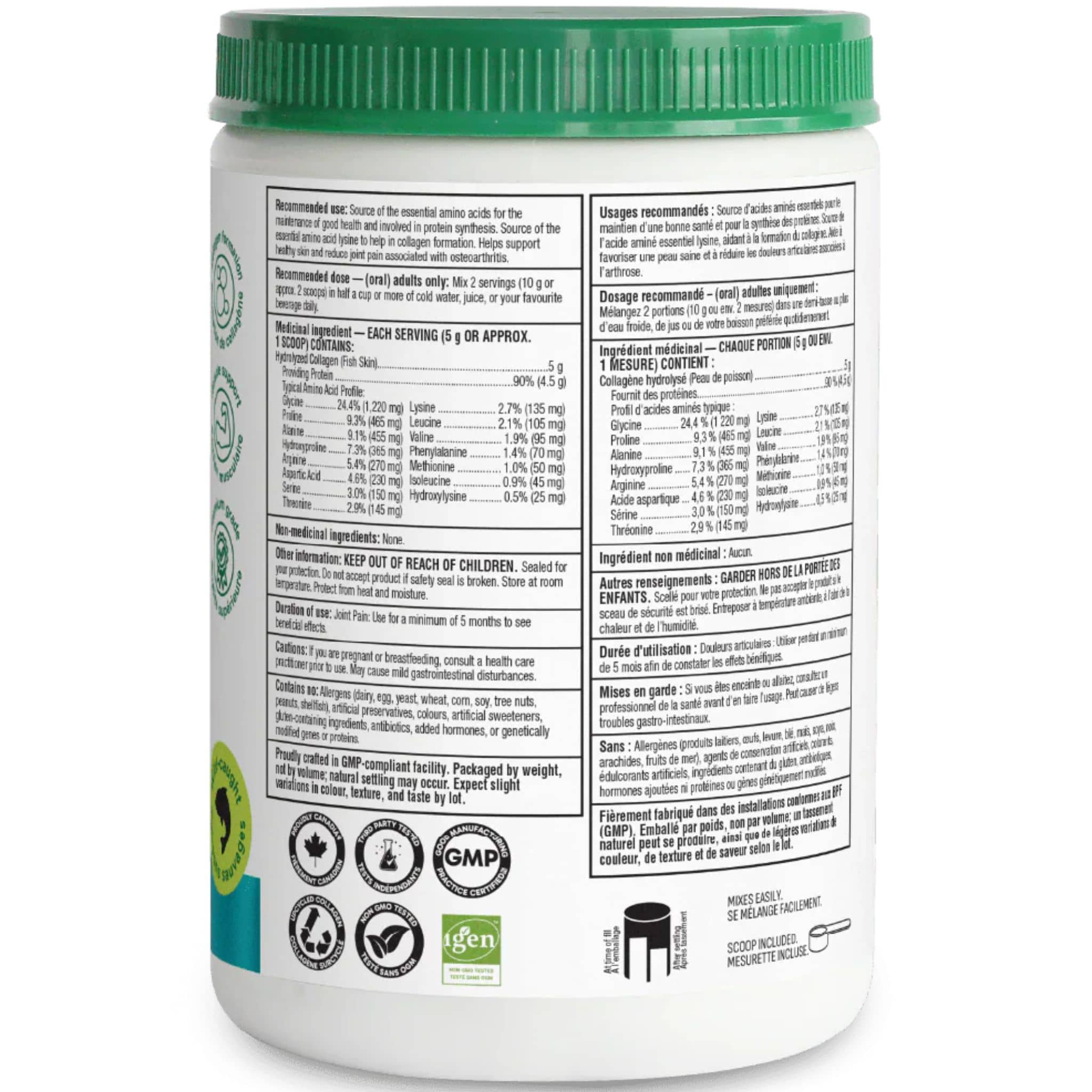 Organika Marine Collagen, Flavourless Hydrolyzed Marine Collagen Powder, 250g - Image 4