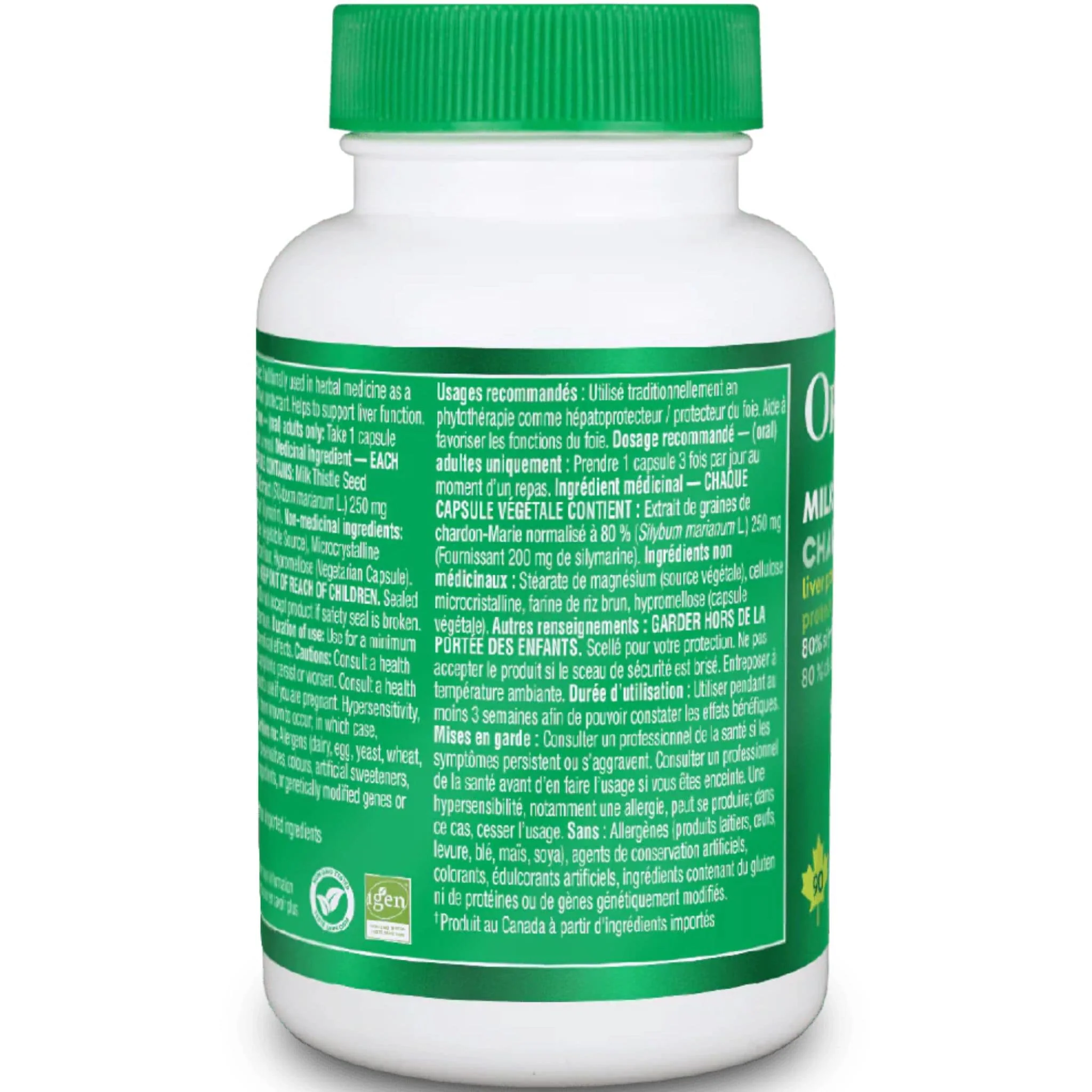 Organika Milk Thistle 250mg Capsules - Image 2