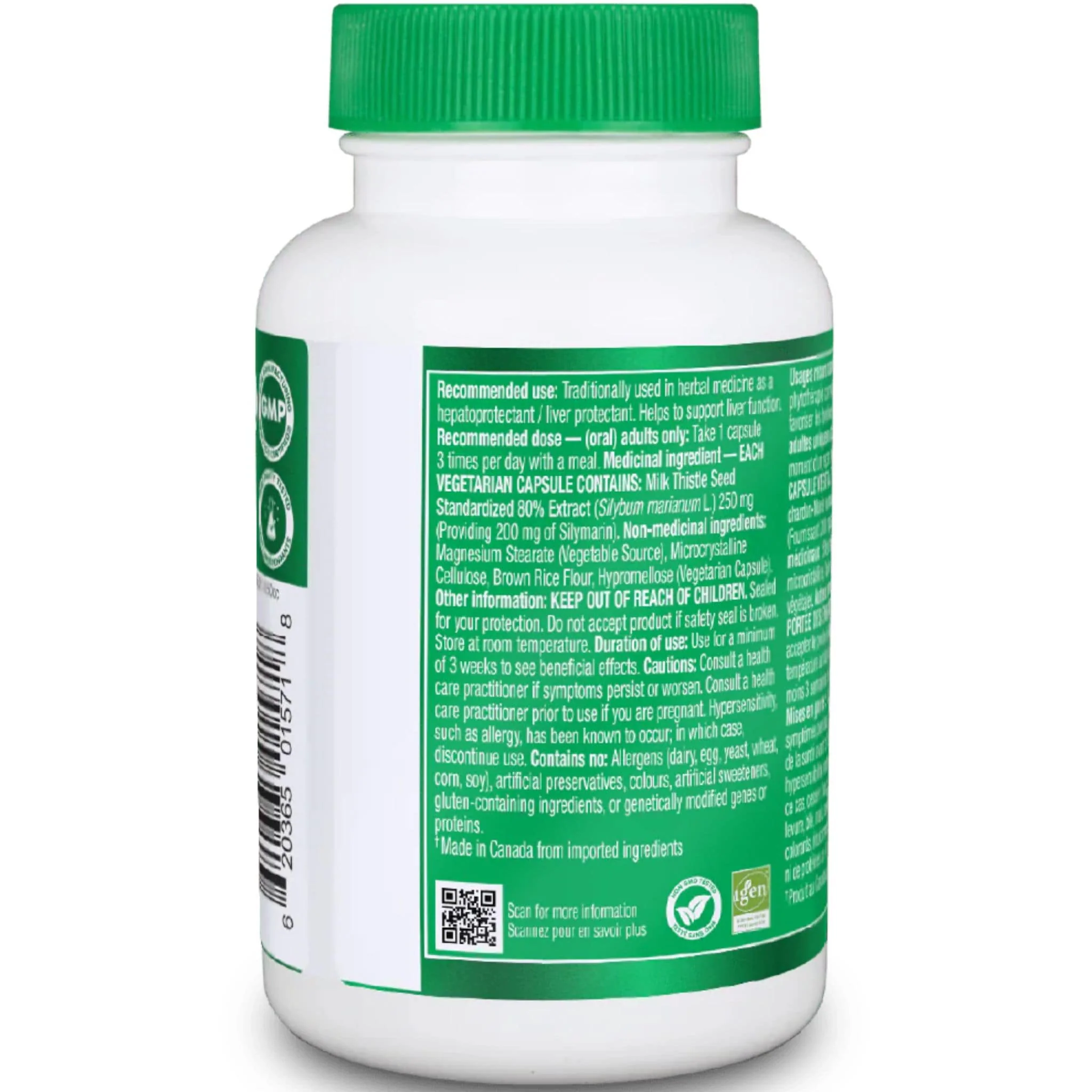 Organika Milk Thistle 250mg Capsules - Image 3