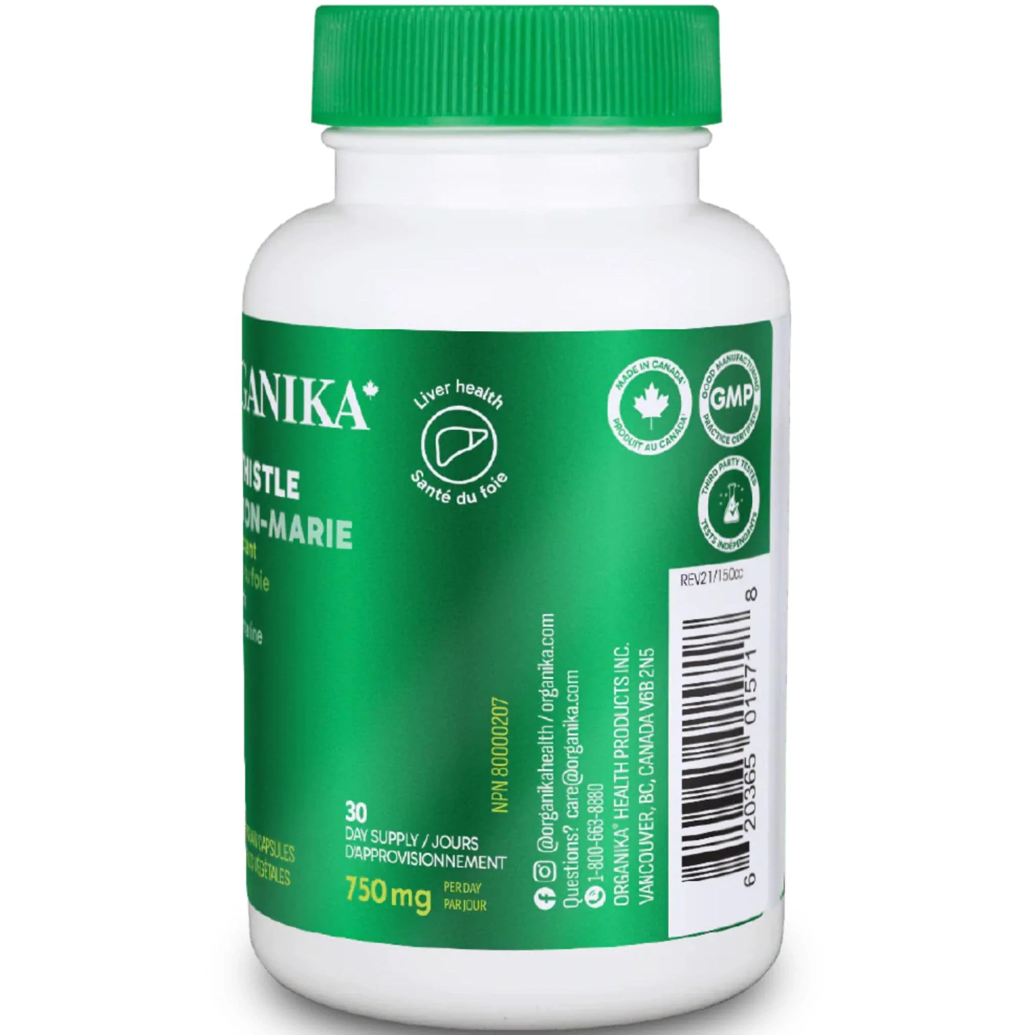 Organika Milk Thistle 250mg Capsules - Image 4