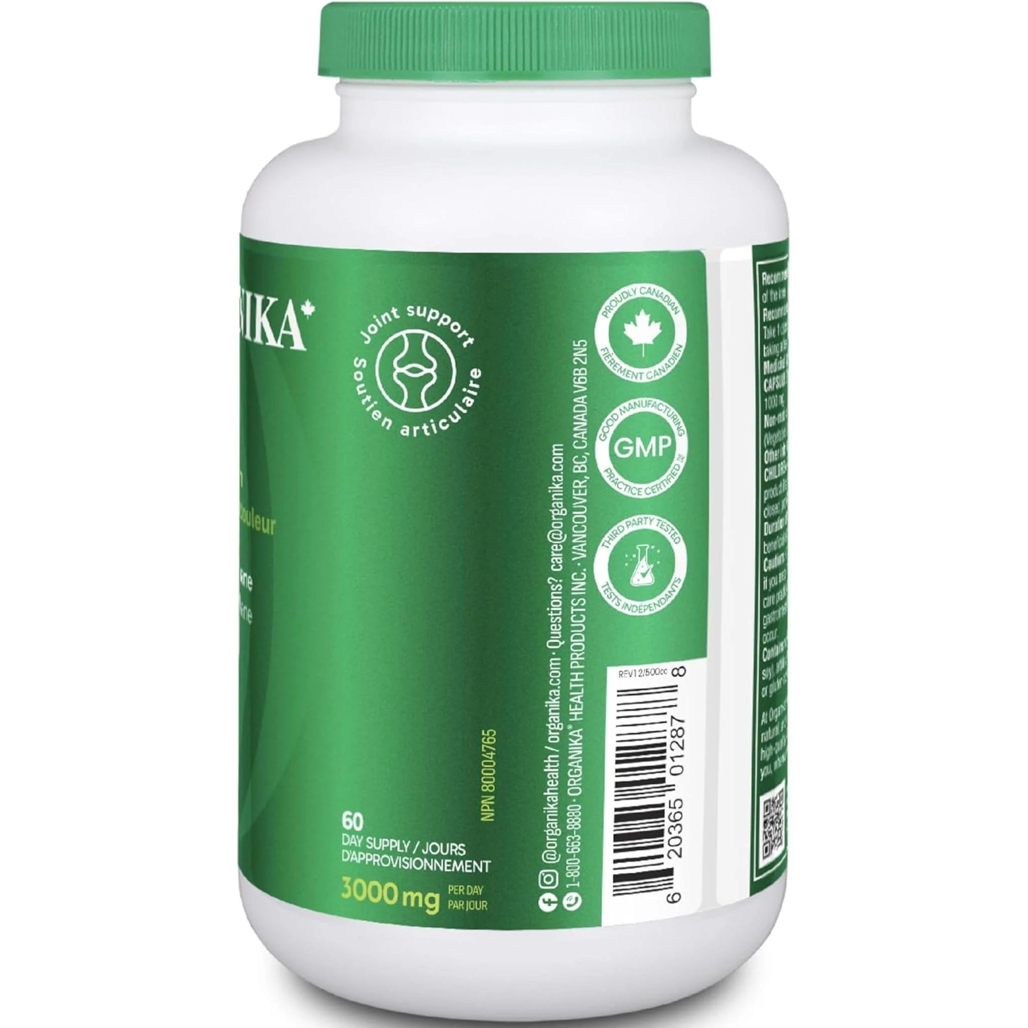 Organika MSM 1000mg 100% Pure MSM, Helps Relieve Osteoarthritic Pain), 180-360 Capsules - Image 12