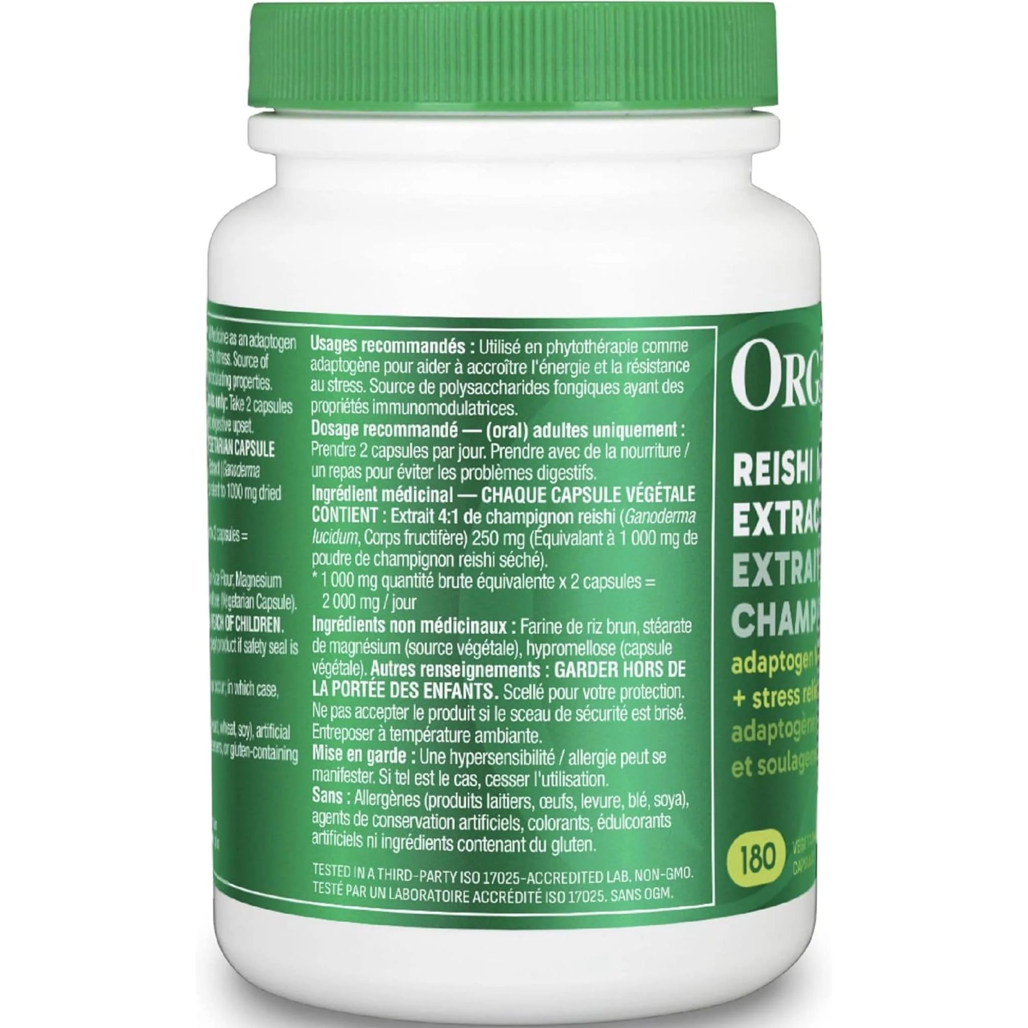 Organika Reishi Mushroom Extract 250mg - Image 13